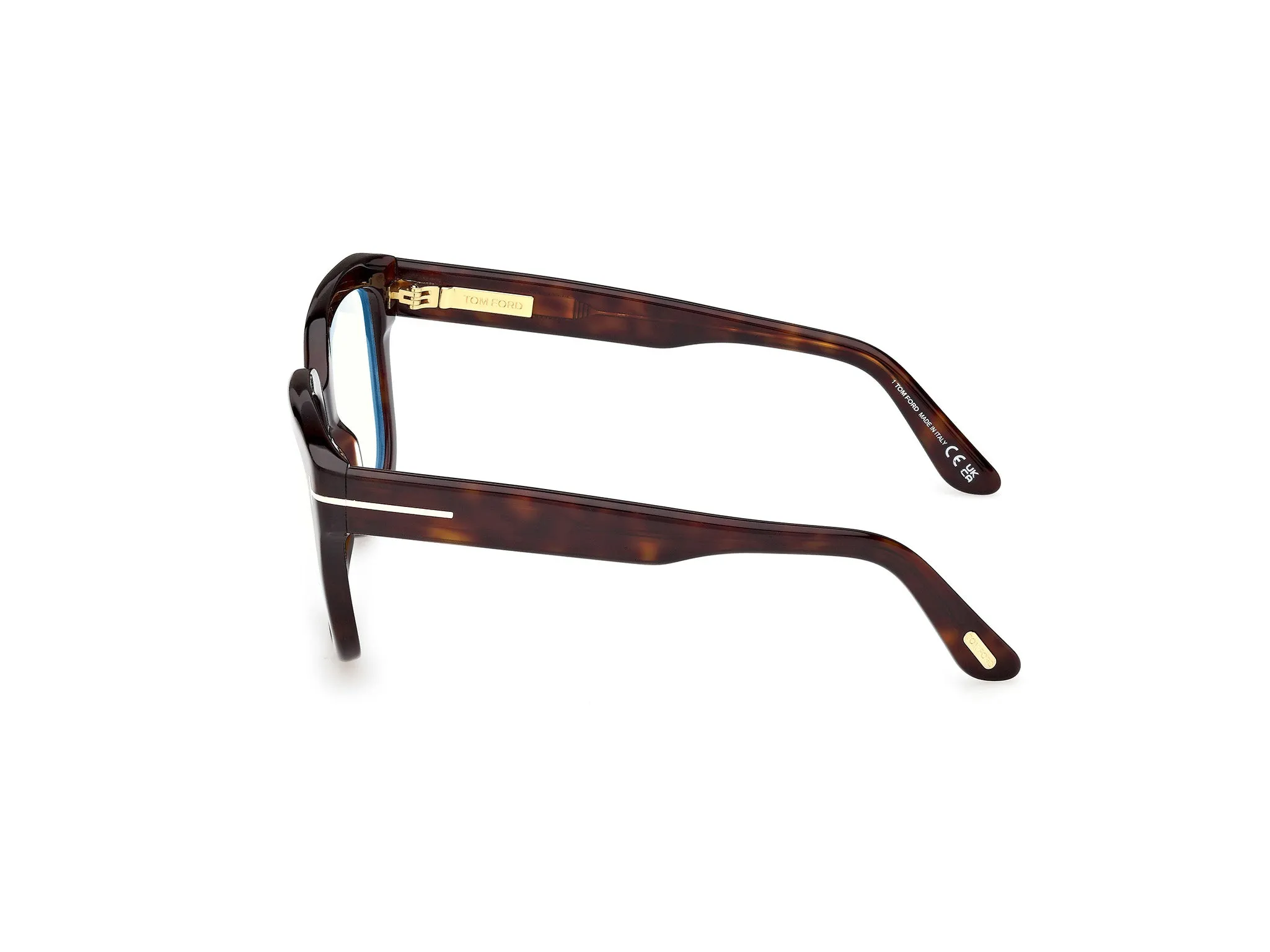 TOM FORD FT6094-B 052 Montature da vista Acetato Havana Squadrata Normale - immagine 3