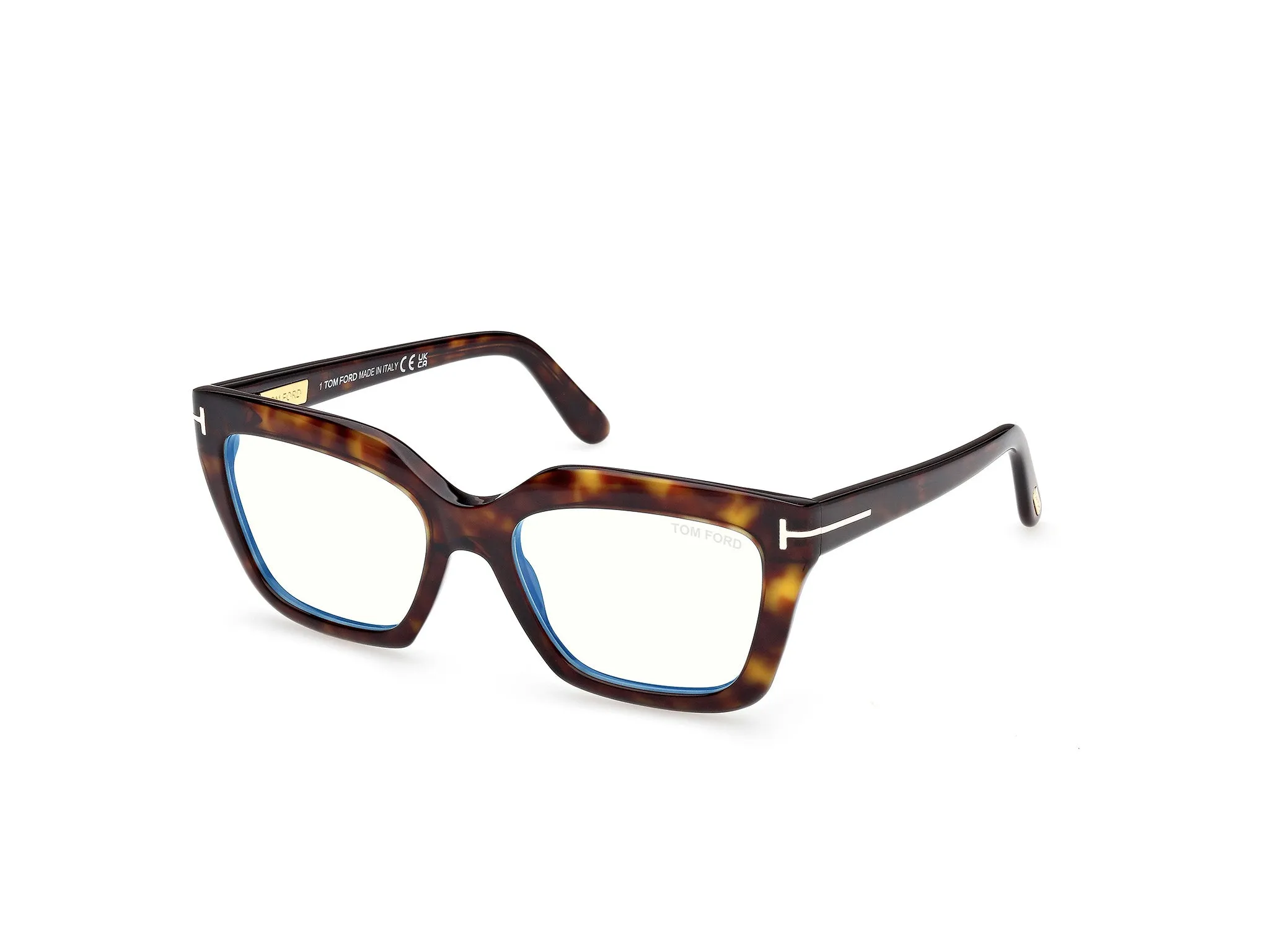 TOM FORD FT6093-B 052 Montature da vista Acetato Havana Cat Eye Normale - immagine 1