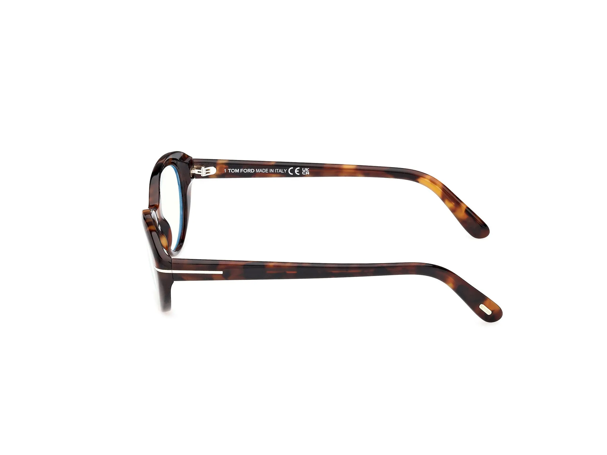 TOM FORD FT6092-B 052 Montature da vista Acetato Havana Rotonda Normale - immagine 3