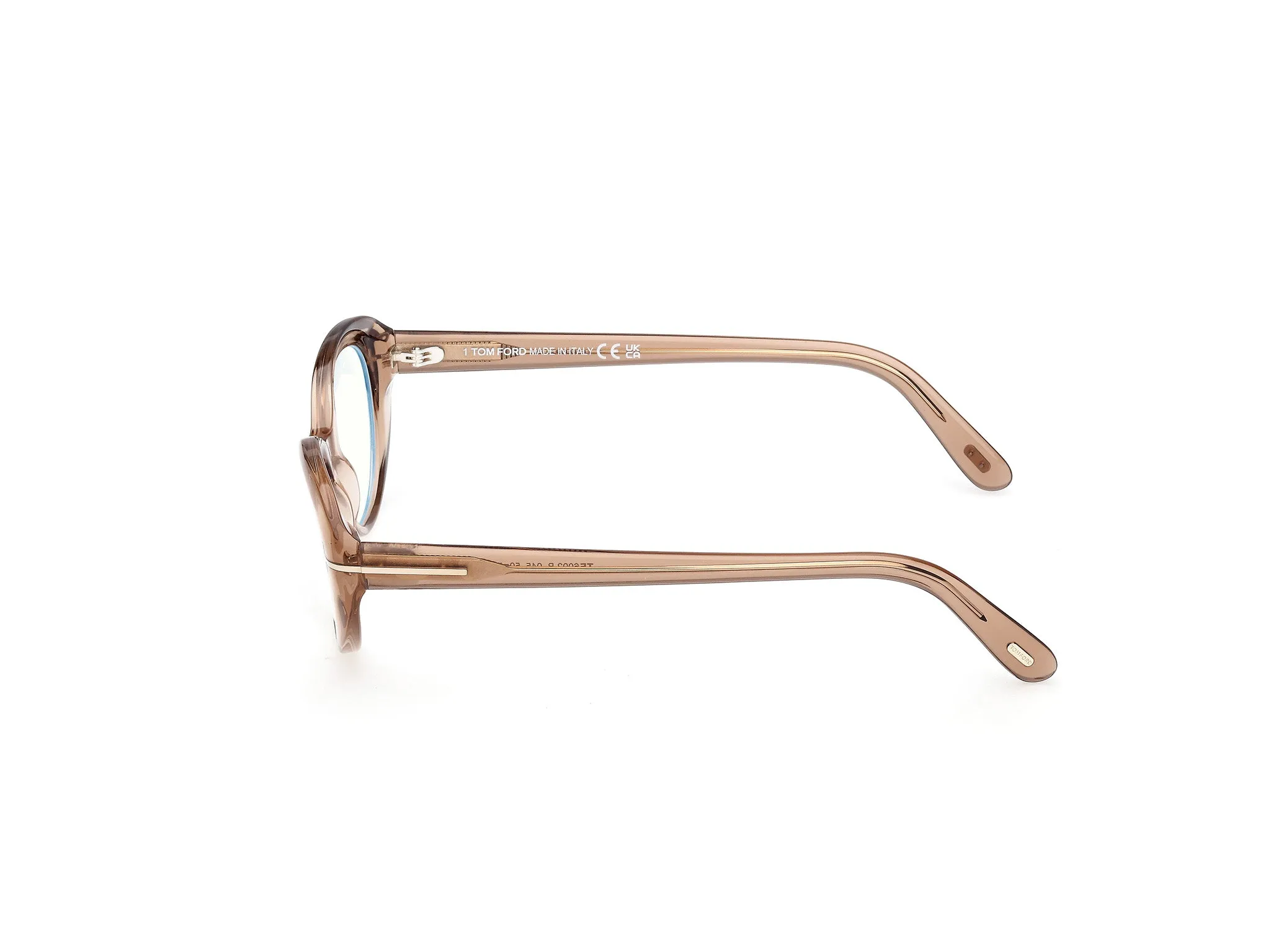 TOM FORD FT6092-B 045 Montature da vista Acetato Marrone Rotonda Normale - immagine 3