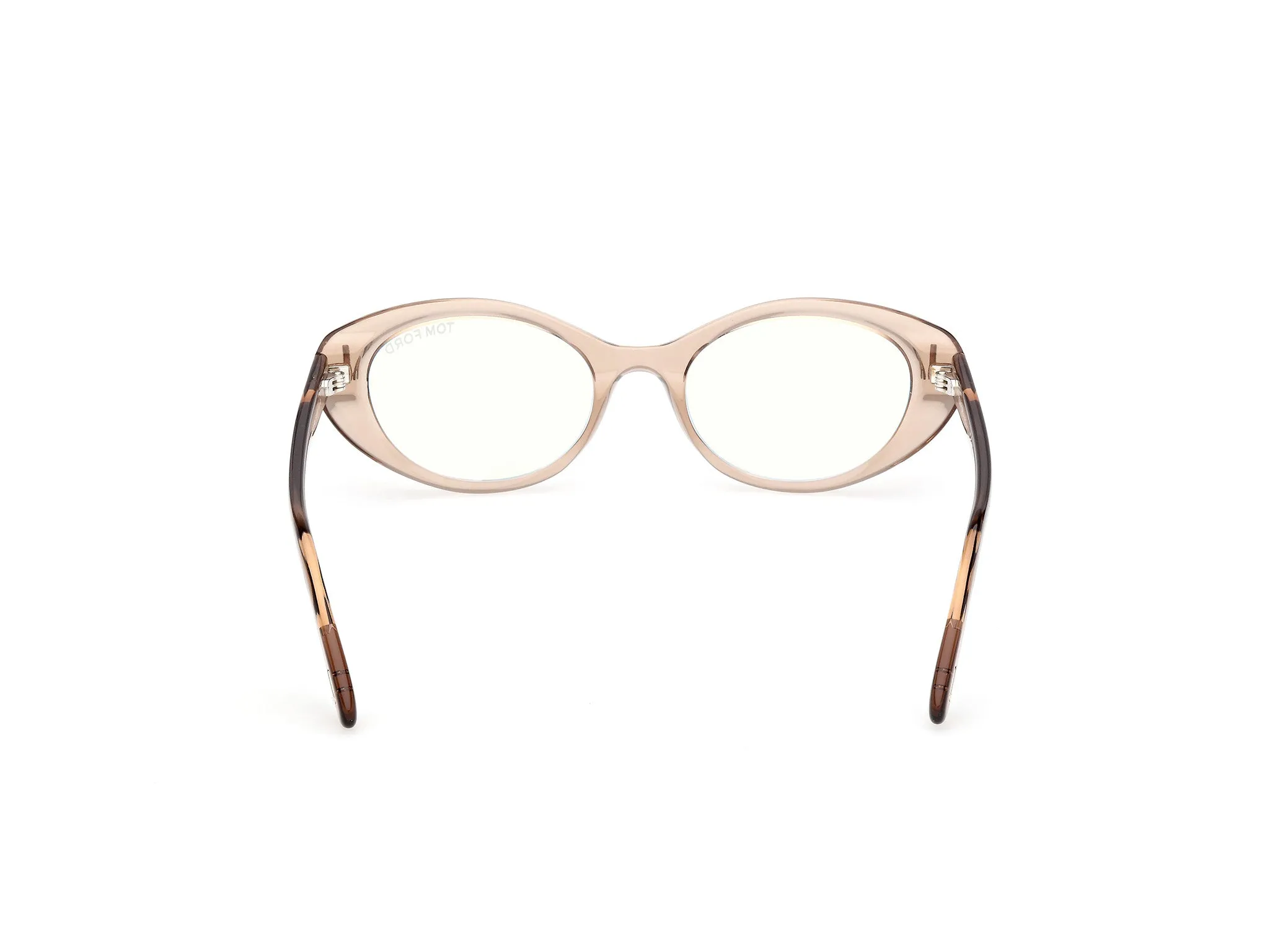 TOM FORD FT6092-B 045 Montature da vista Acetato Marrone Rotonda Normale - immagine 4