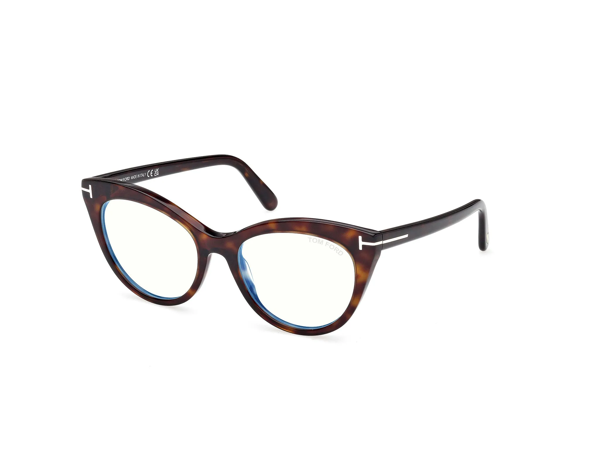 TOM FORD FT6091-B 052 Montature da vista Acetato Havana Cat Eye Normale - immagine 1
