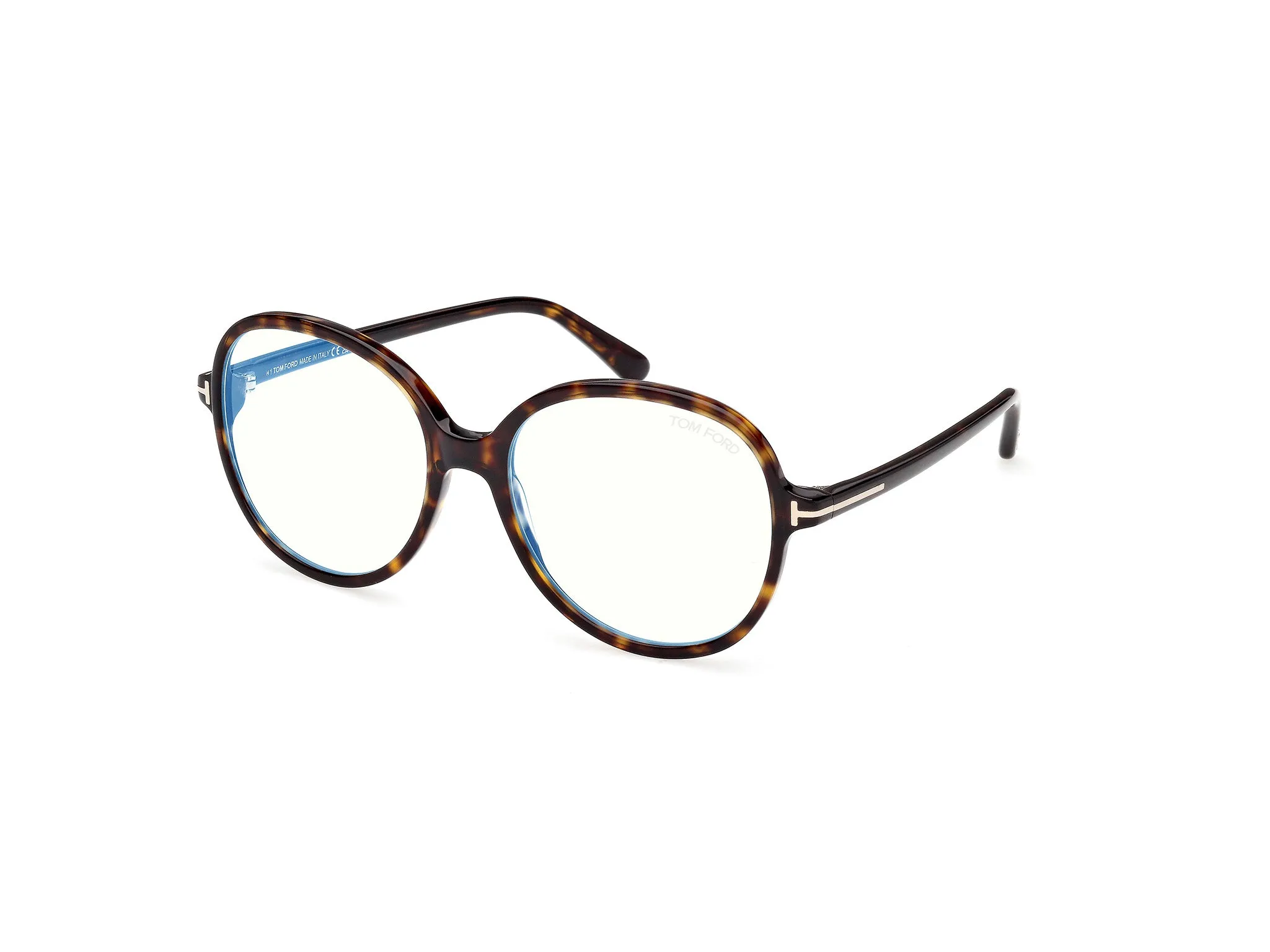 TOM FORD FT6090-B 052 Montature da vista Acetato Havana Rotonda Normale - immagine 1