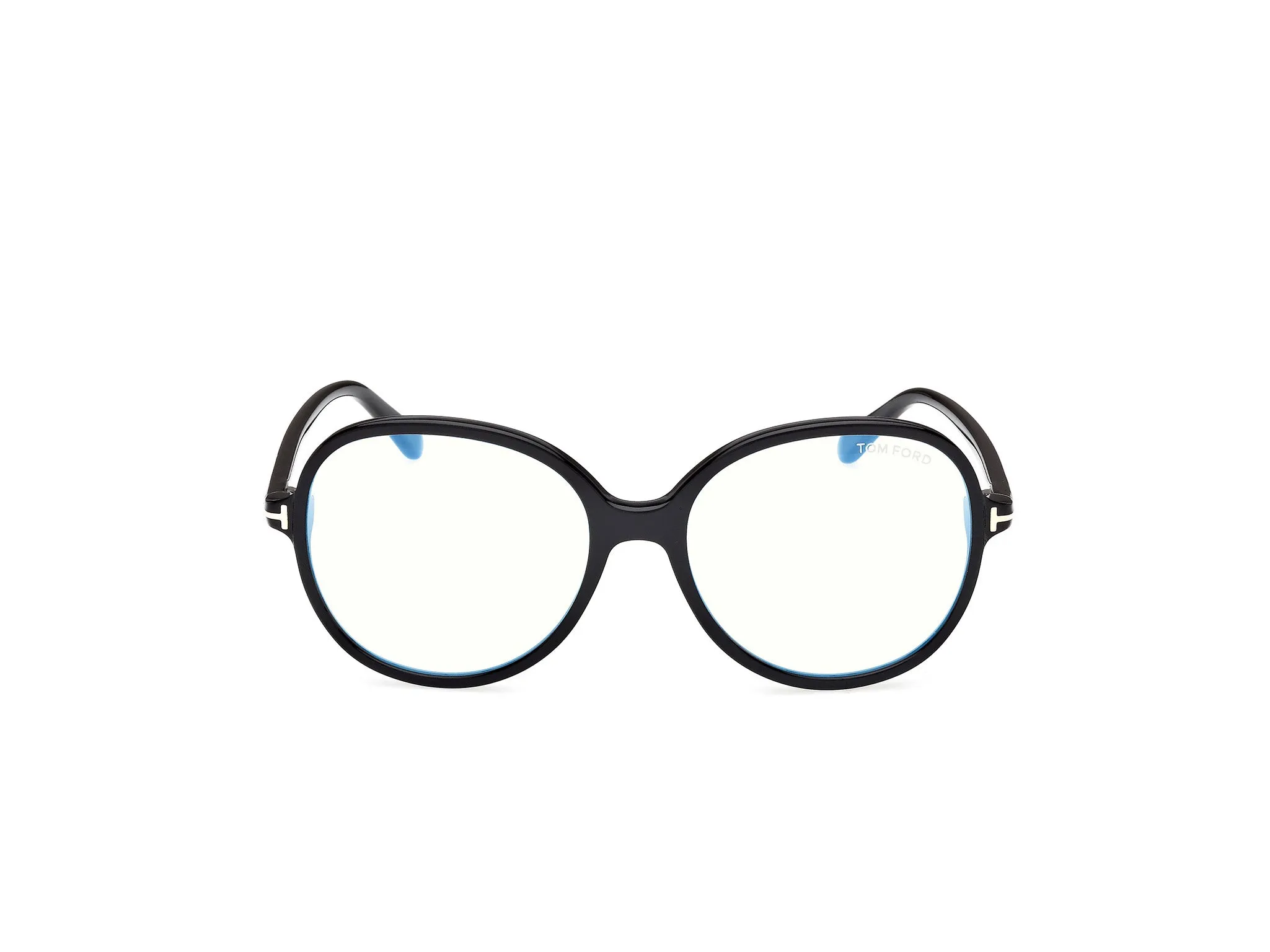 TOM FORD FT6090-B 001 Montature da vista Acetato Nero Rotonda Normale - immagine 2