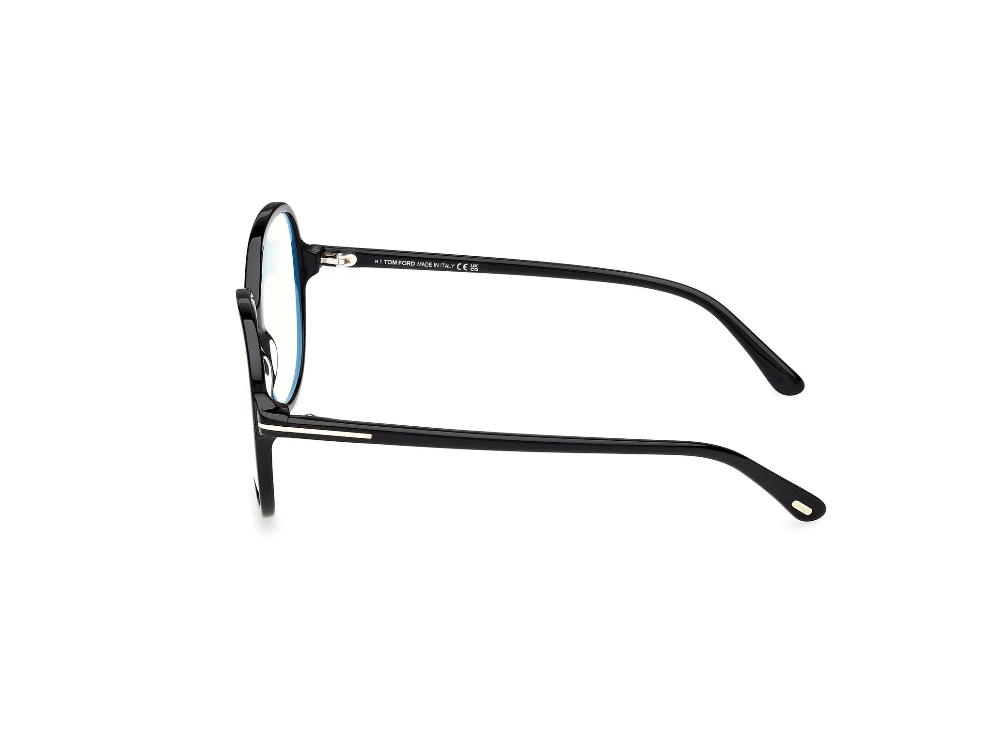 TOM FORD FT6090-B 001 Montature da vista Acetato Nero Rotonda Normale - immagine 3