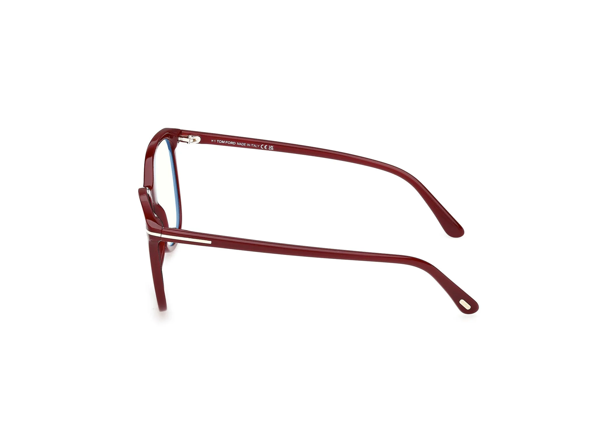 TOM FORD FT6089-B 069 Montature da vista Acetato Bordeaux Squadrata Normale - immagine 3