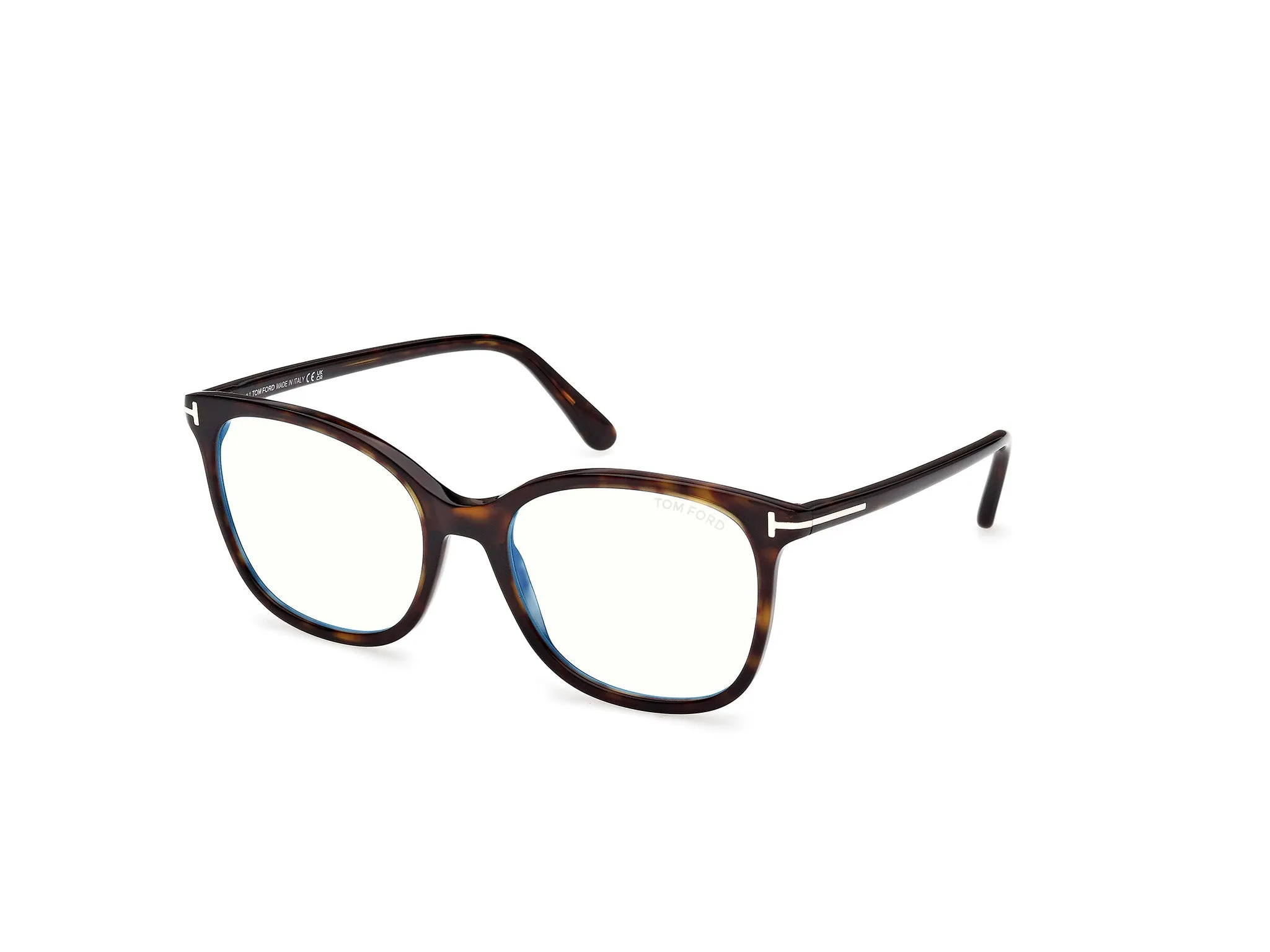 TOM FORD FT6089-B 052 Montature da vista Acetato Havana Squadrata Normale - immagine 1