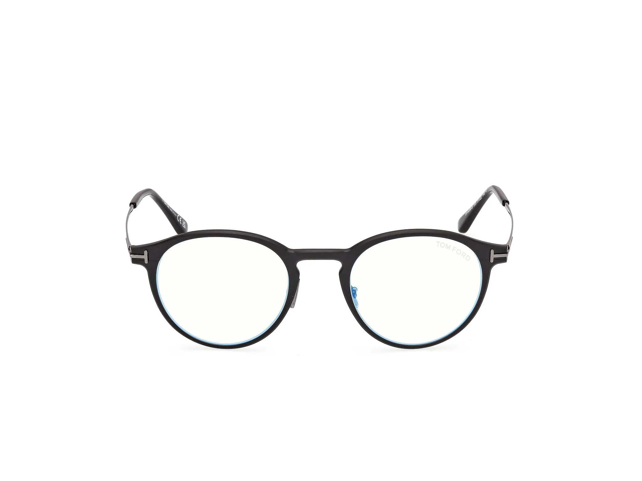TOM FORD FT6088-B 005 Montature da vista Metallo Nero Rotonda Normale - immagine 2