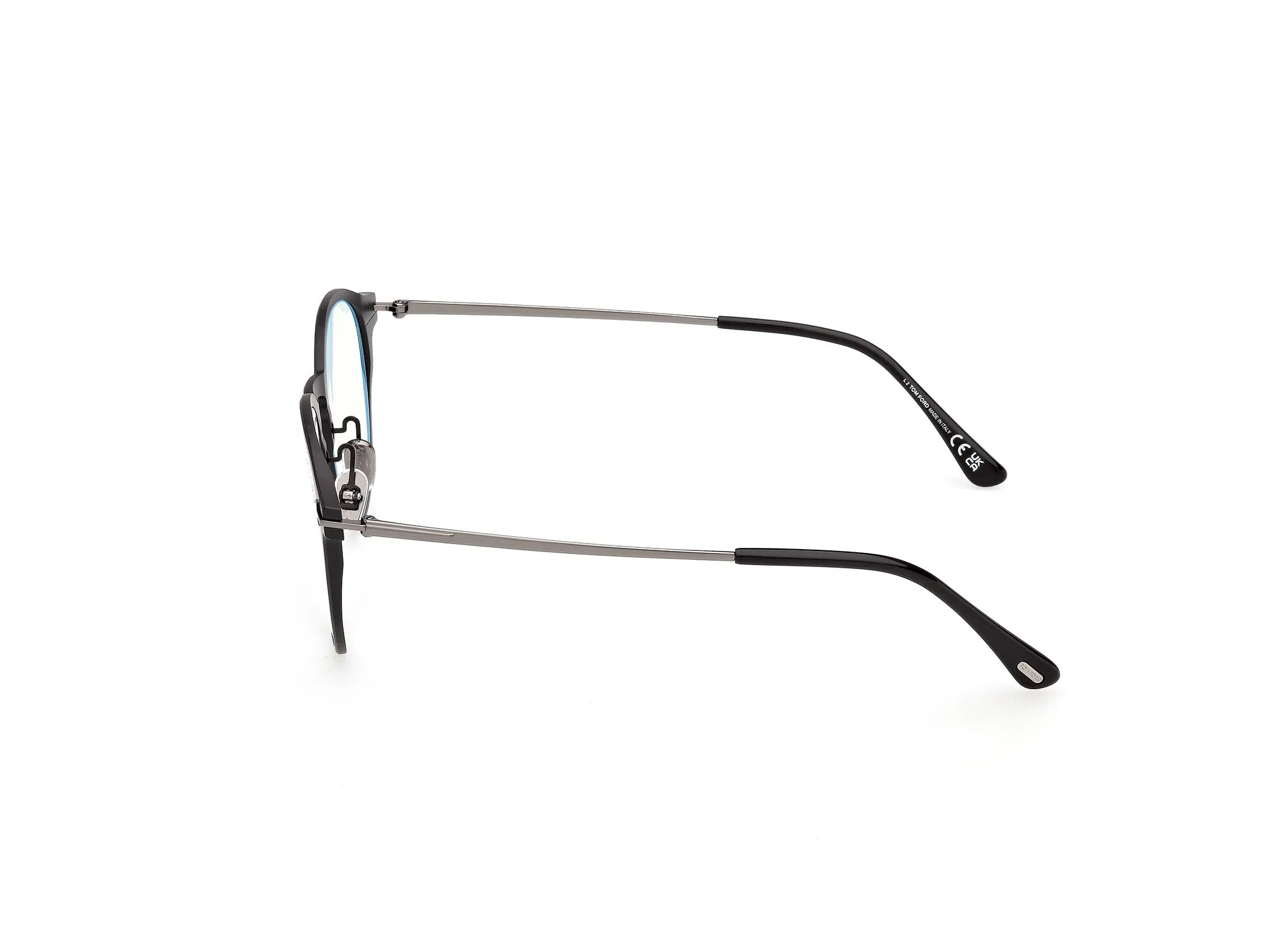 TOM FORD FT6088-B 005 Montature da vista Metallo Nero Rotonda Normale - immagine 3