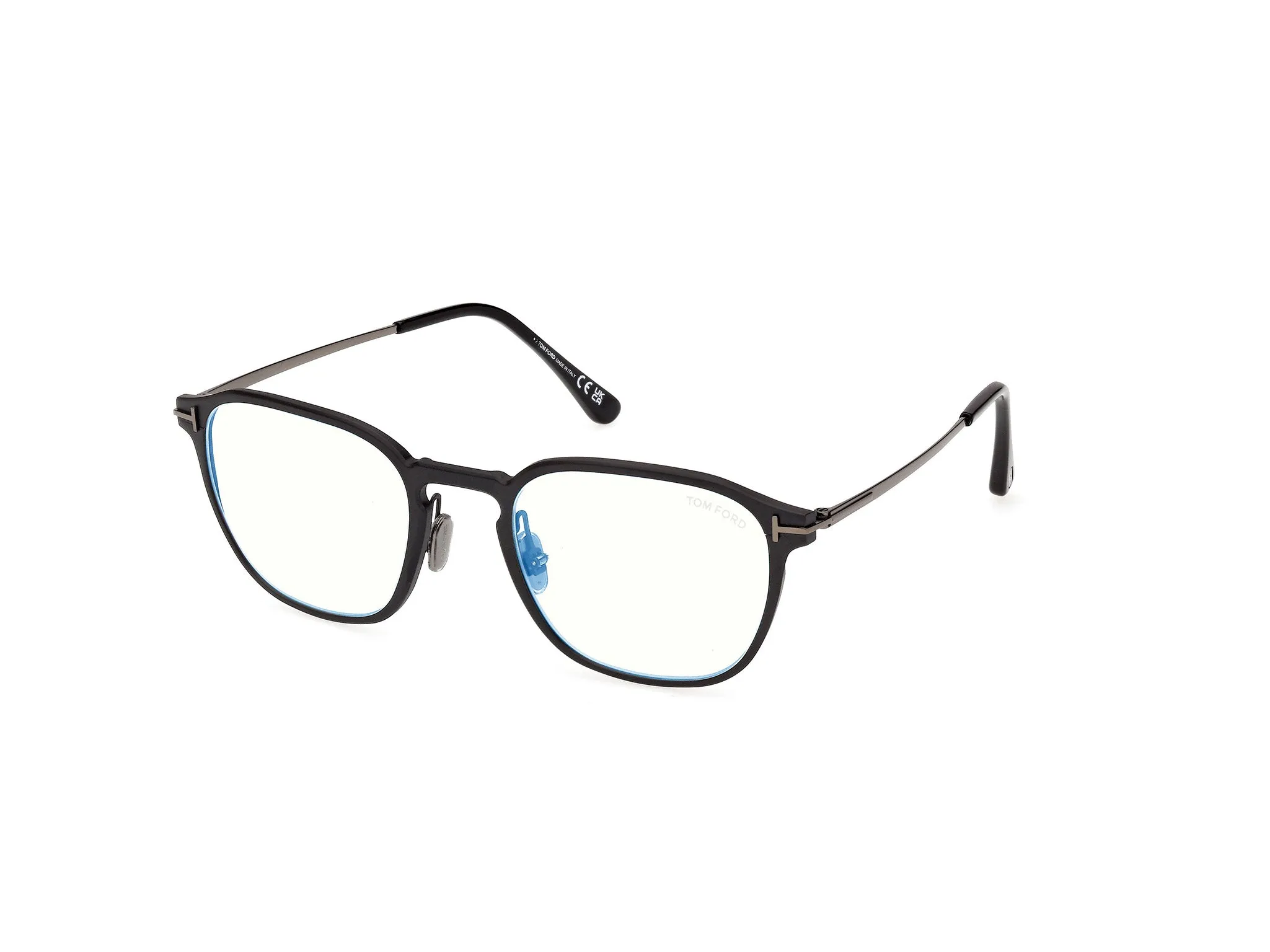 TOM FORD FT6087-B 005 Montature da vista Metallo Nero Squadrata Normale - immagine 1