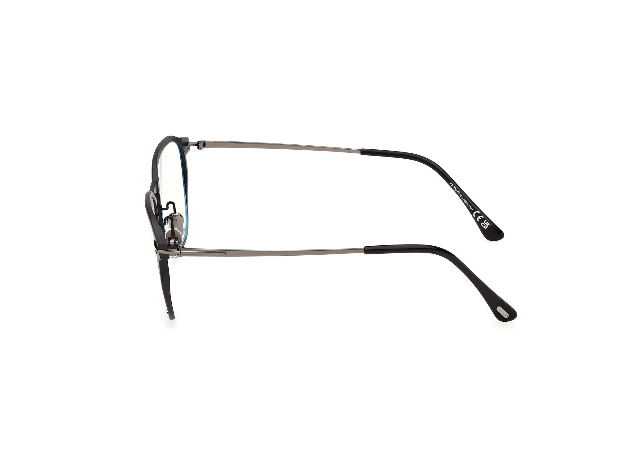 TOM FORD FT6087-B 005 Montature da vista Metallo Nero Squadrata Normale - immagine 3