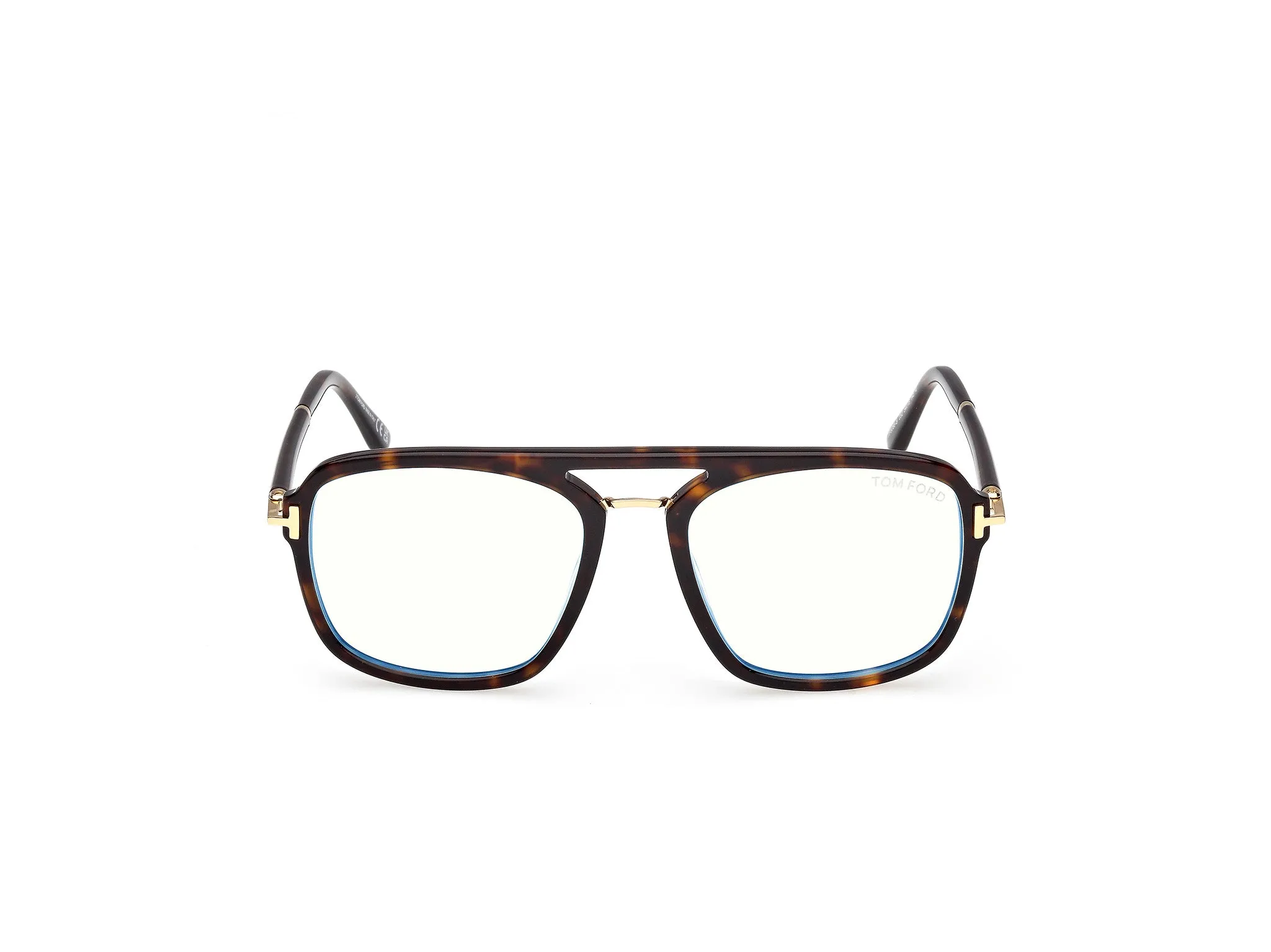 TOM FORD FT6086-B 052 Montature da vista Acetato Havana Squadrata Normale - immagine 2