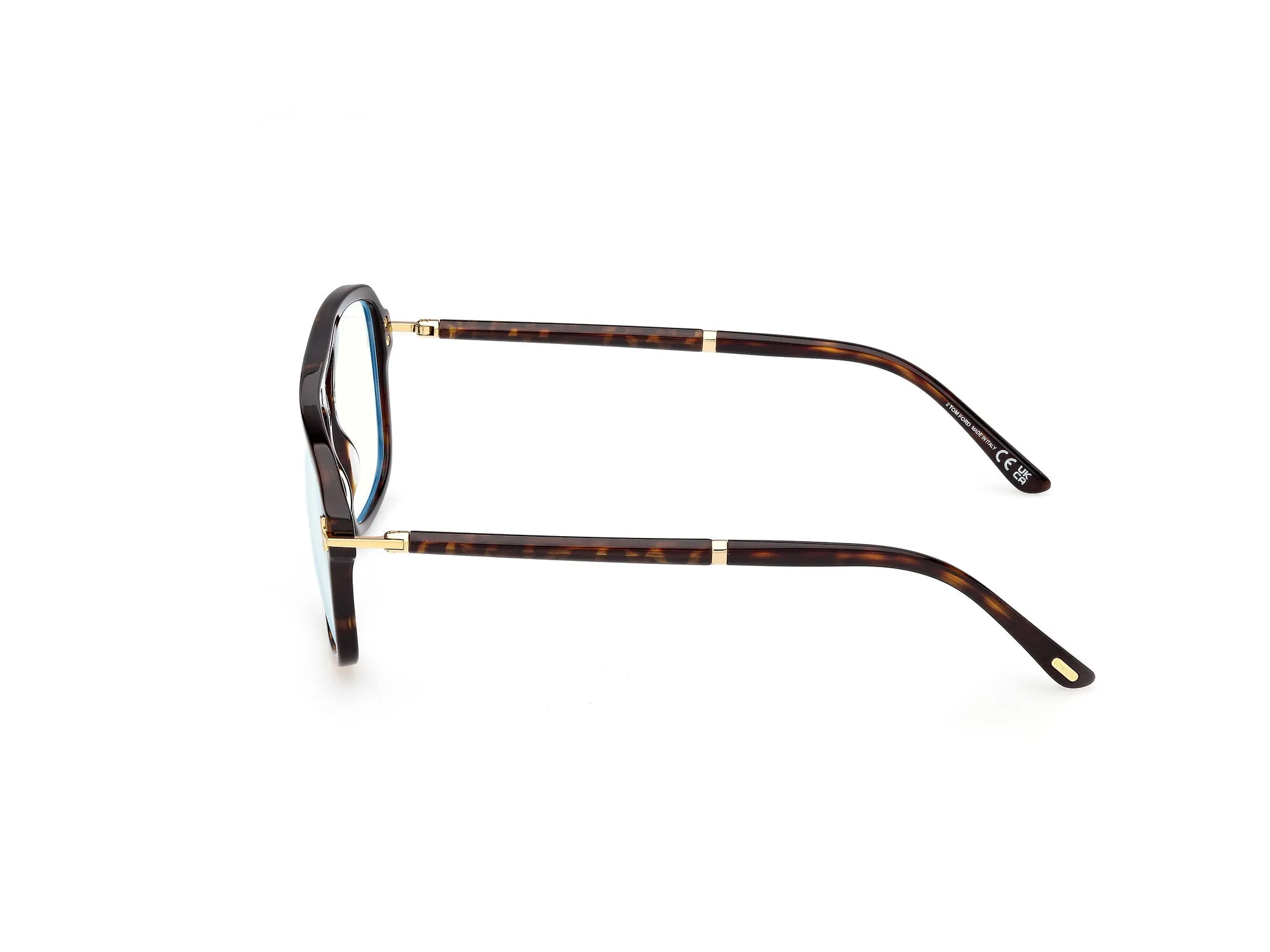 TOM FORD FT6086-B 052 Montature da vista Acetato Havana Squadrata Normale - immagine 3