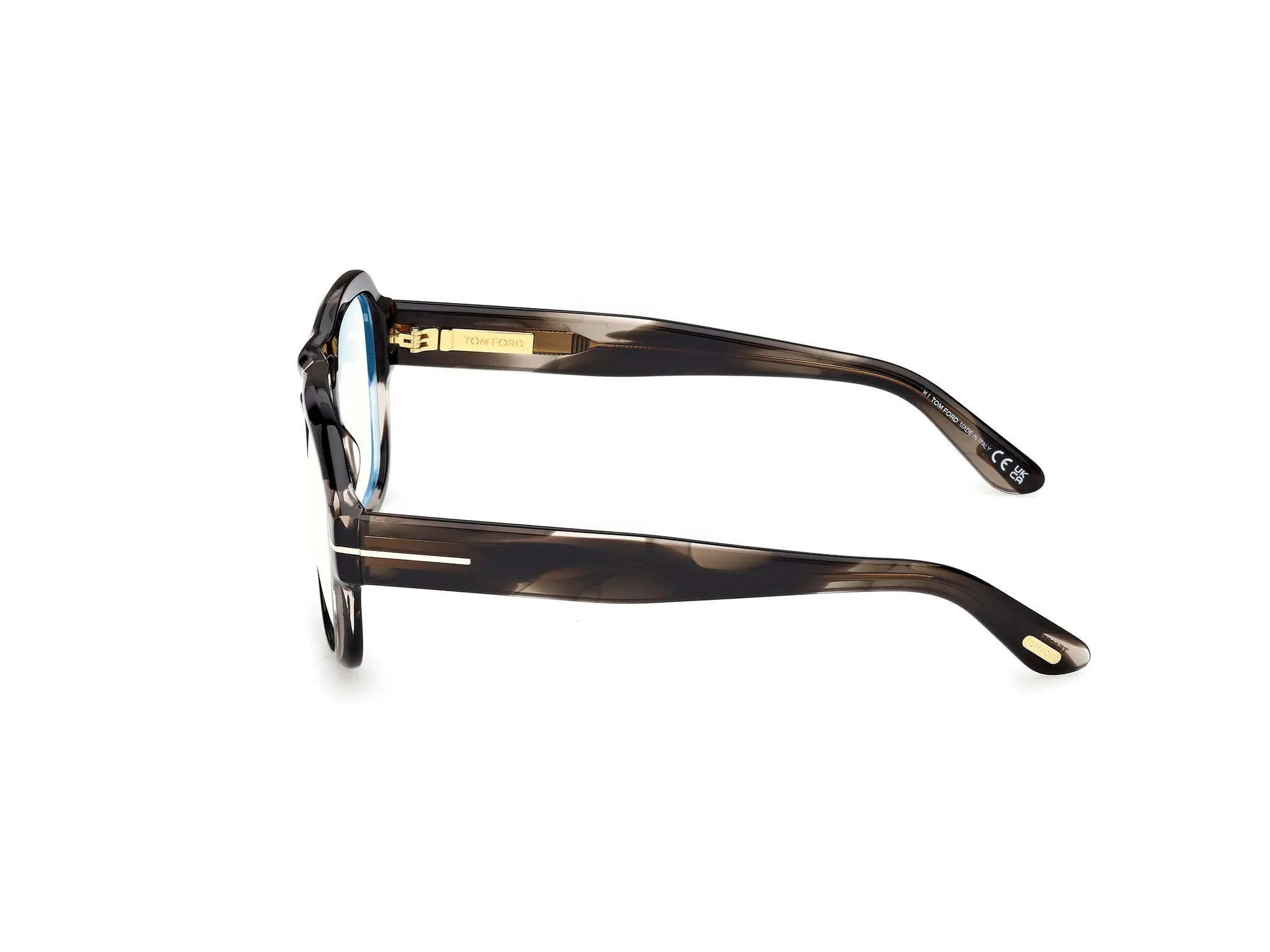 TOM FORD FT6085-B 056 Montature da vista Acetato Havana Squadrata Normale - immagine 3