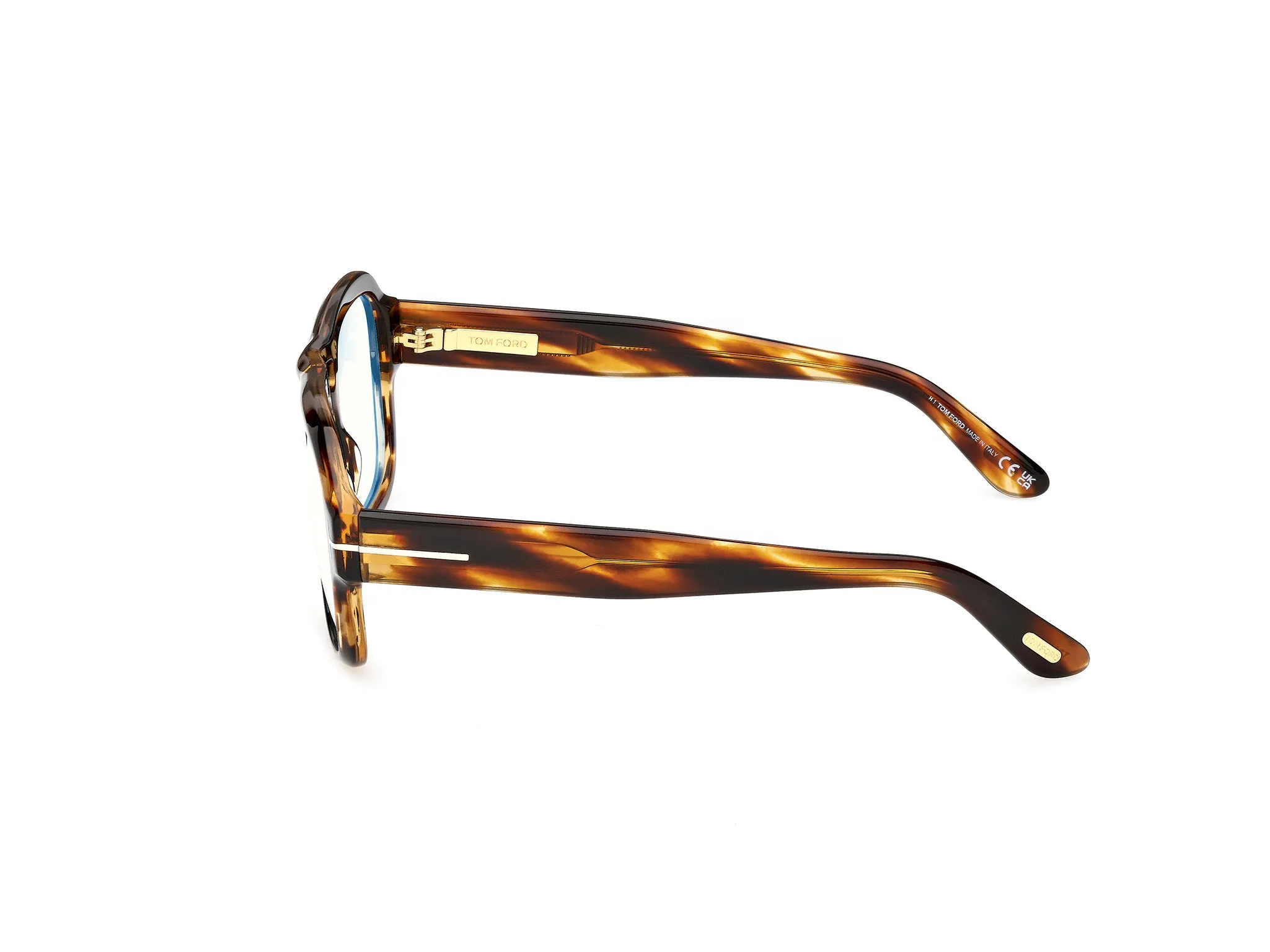 TOM FORD FT6085-B 055 Montature da vista Acetato Havana Squadrata Normale - immagine 3