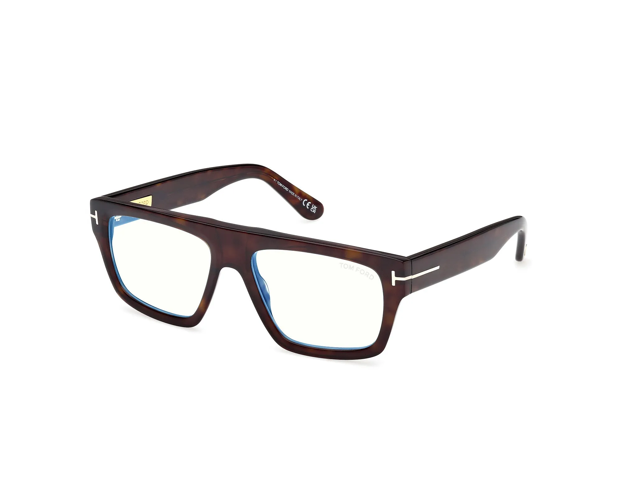 TOM FORD FT6084-B 052 Montature da vista Acetato Havana Squadrata Normale - immagine 1