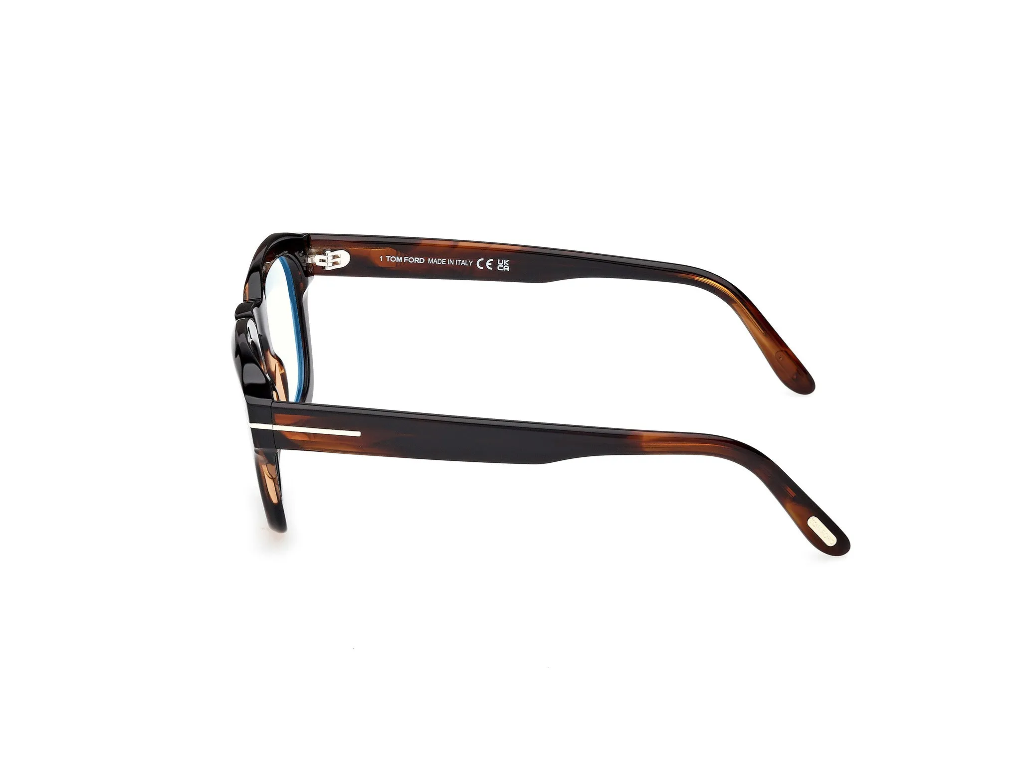 TOM FORD FT6083-B 056 Montature da vista Acetato Havana Squadrata Normale - immagine 3