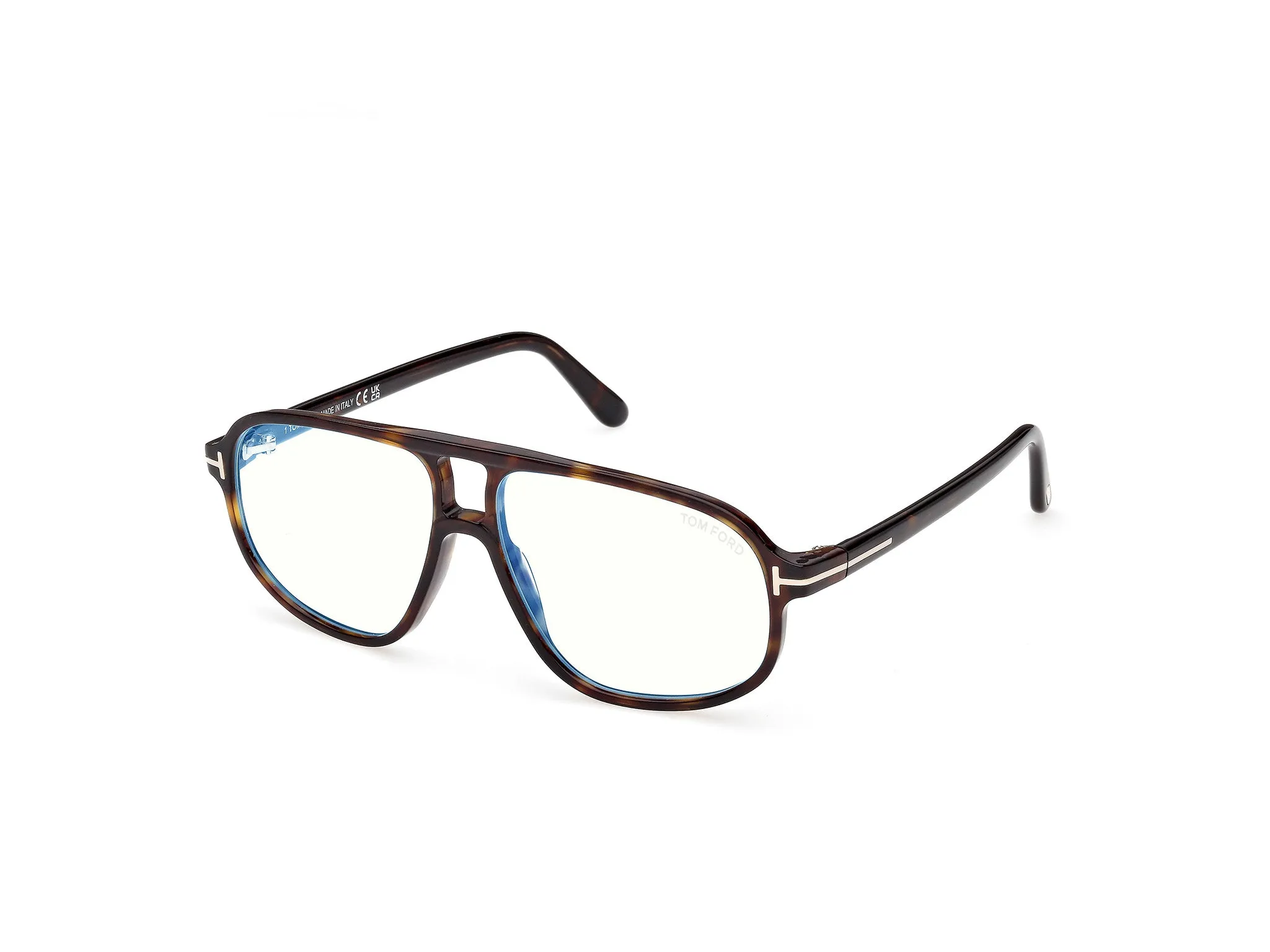 TOM FORD FT6082-B 052 Montature da vista Acetato Havana Squadrata Normale - immagine 1