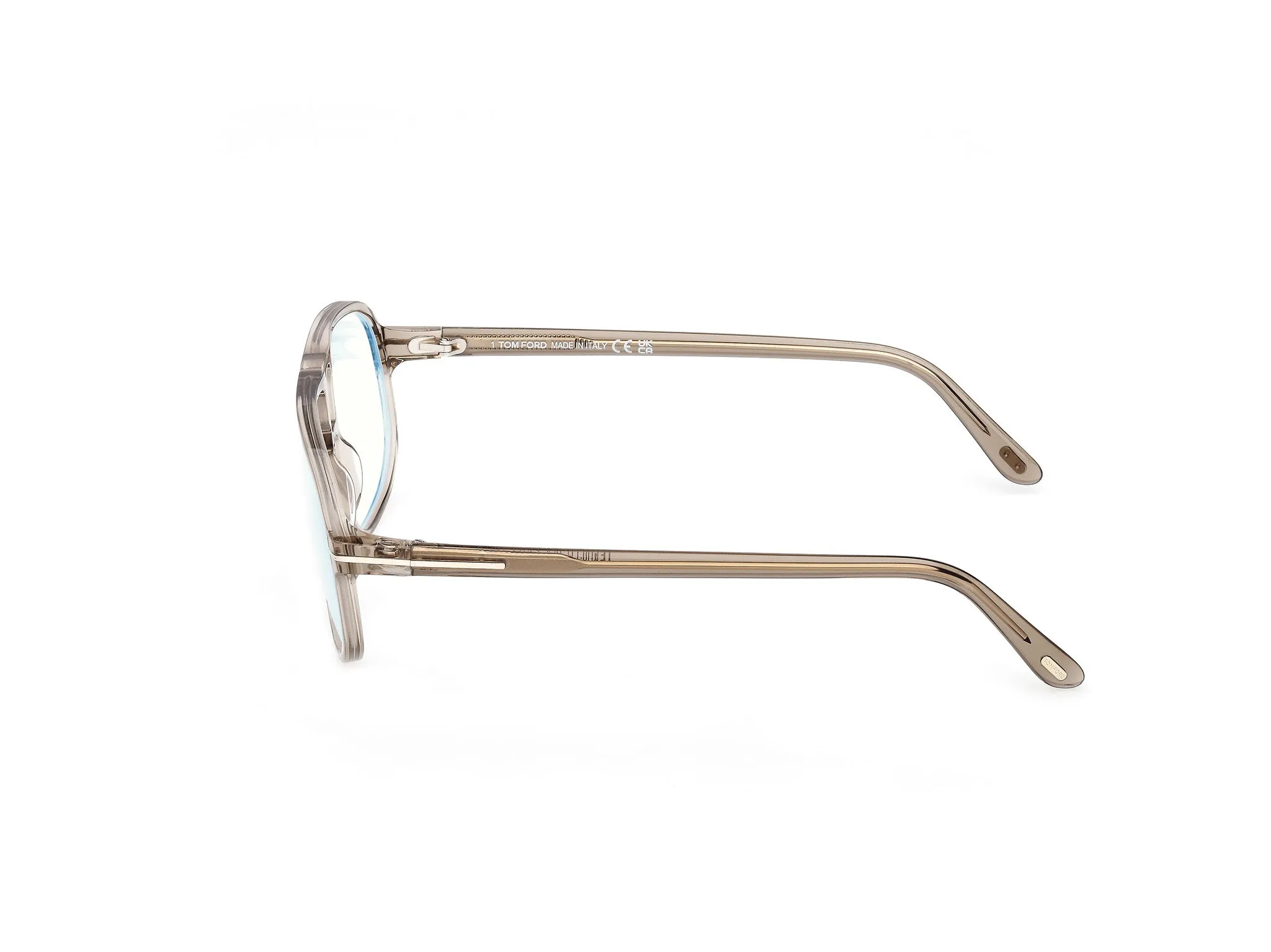 TOM FORD FT6082-B 051 Montature da vista Acetato Grigio Squadrata Normale - immagine 3