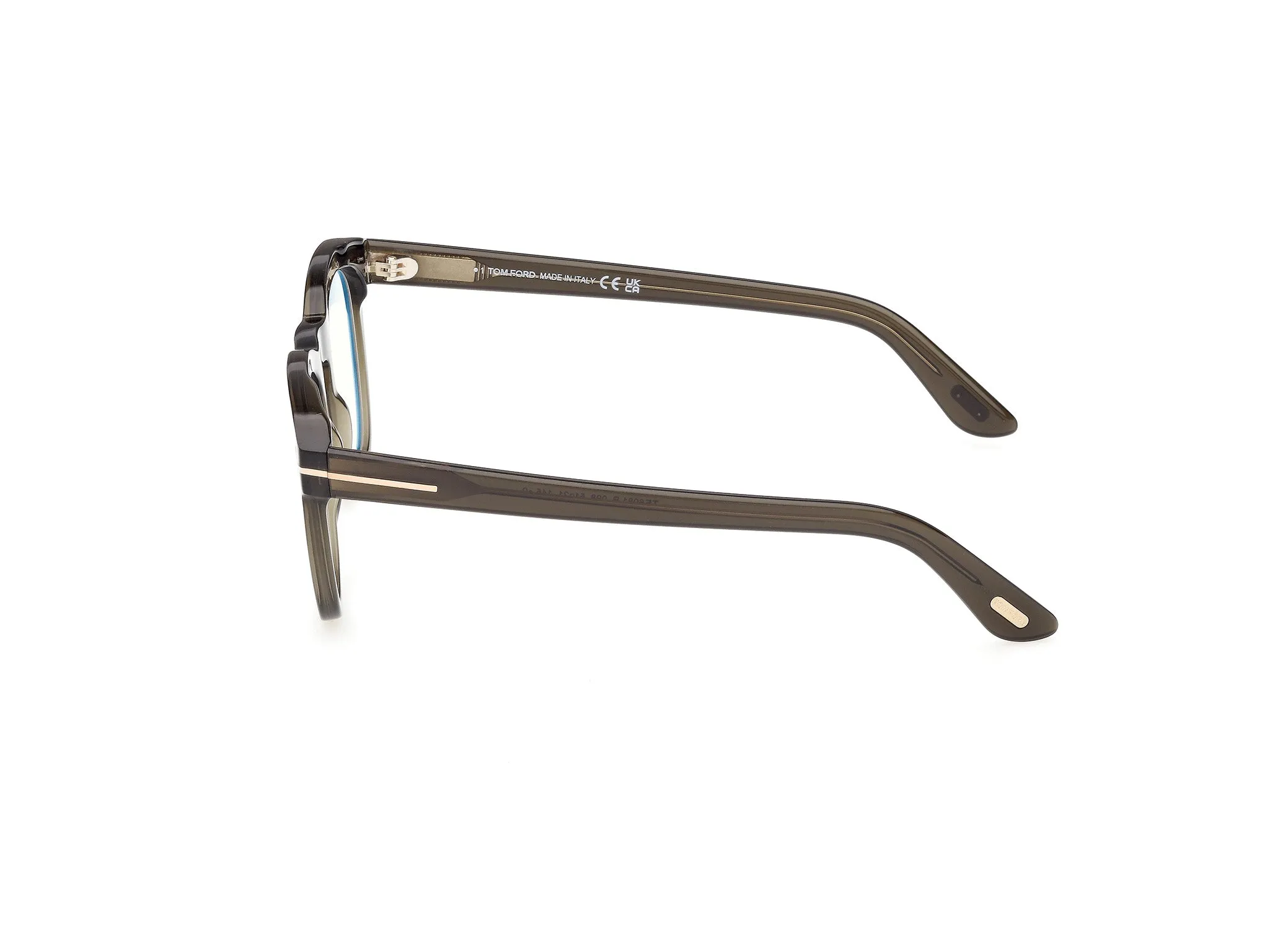 TOM FORD FT6081-B 098 Montature da vista Acetato Verde Rotonda Normale - immagine 3