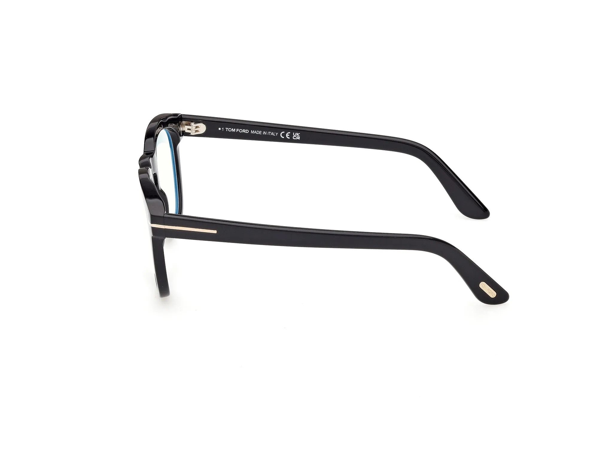 TOM FORD FT6081-B 001 Montature da vista Acetato Nero Rotonda Normale - immagine 3
