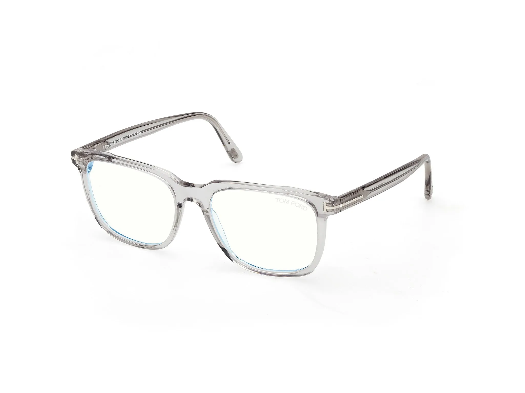 TOM FORD FT6080-B 020 Montature da vista Acetato Grigio Squadrata Normale - immagine 1