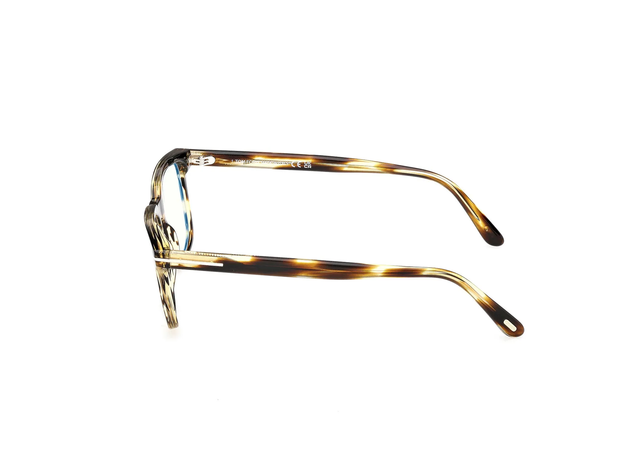 TOM FORD FT6080-B 055 Montature da vista Acetato Havana Squadrata Normale - immagine 3