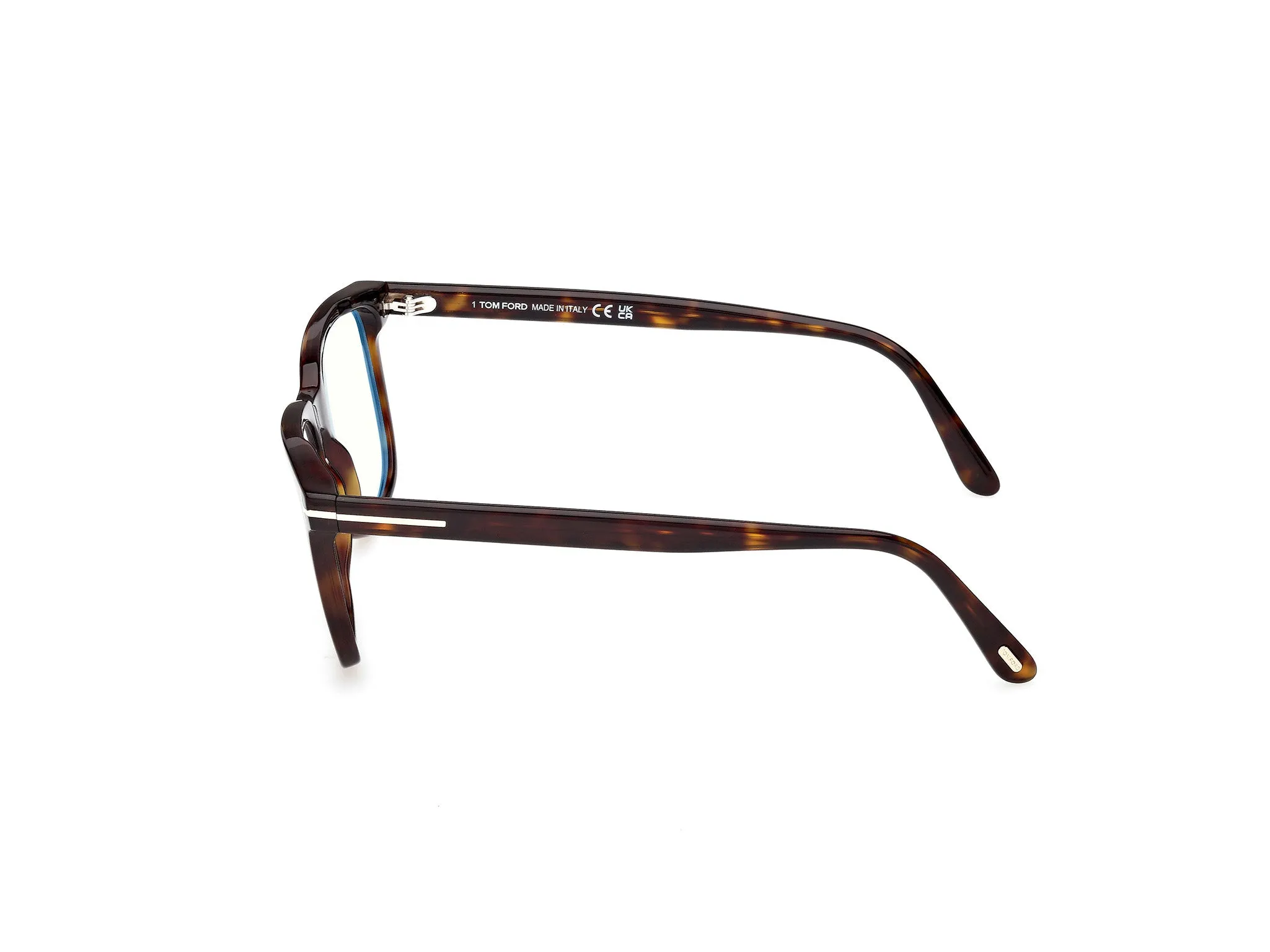 TOM FORD FT6080-B 052 Montature da vista Acetato Havana Squadrata Normale - immagine 3