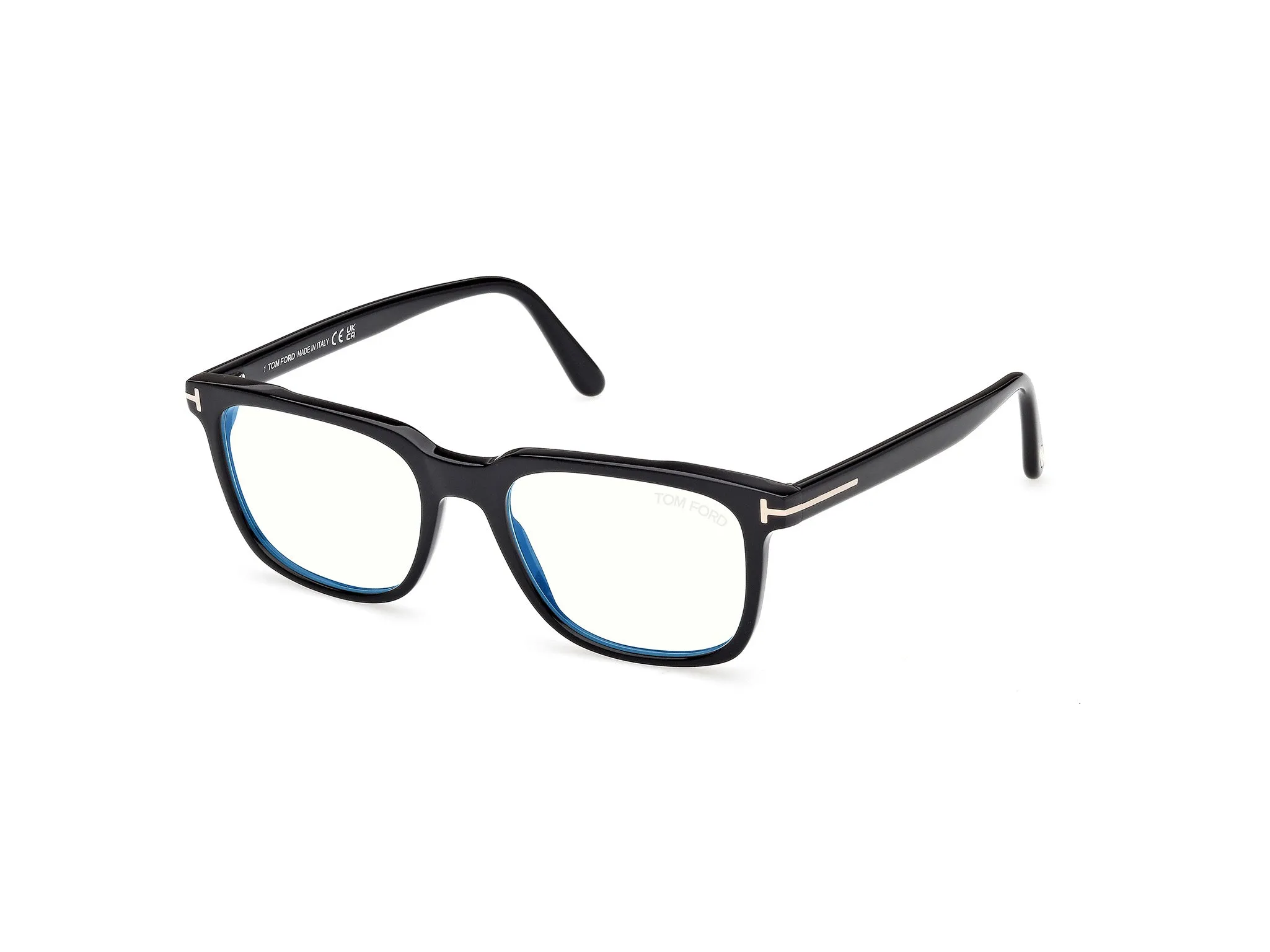 TOM FORD FT6080-B 001 Montature da vista Acetato Nero Squadrata Normale - immagine 1
