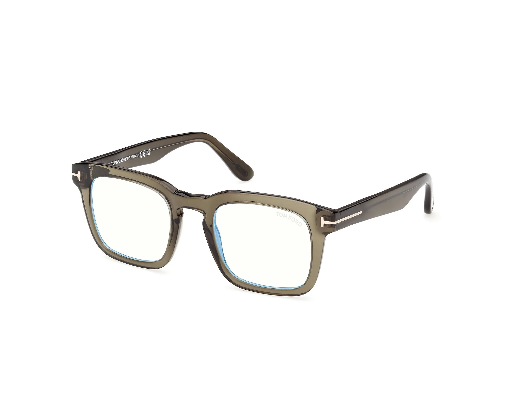 TOM FORD FT6025-B 096 Montature da vista Acetato Verde Squadrata Normale - immagine 1