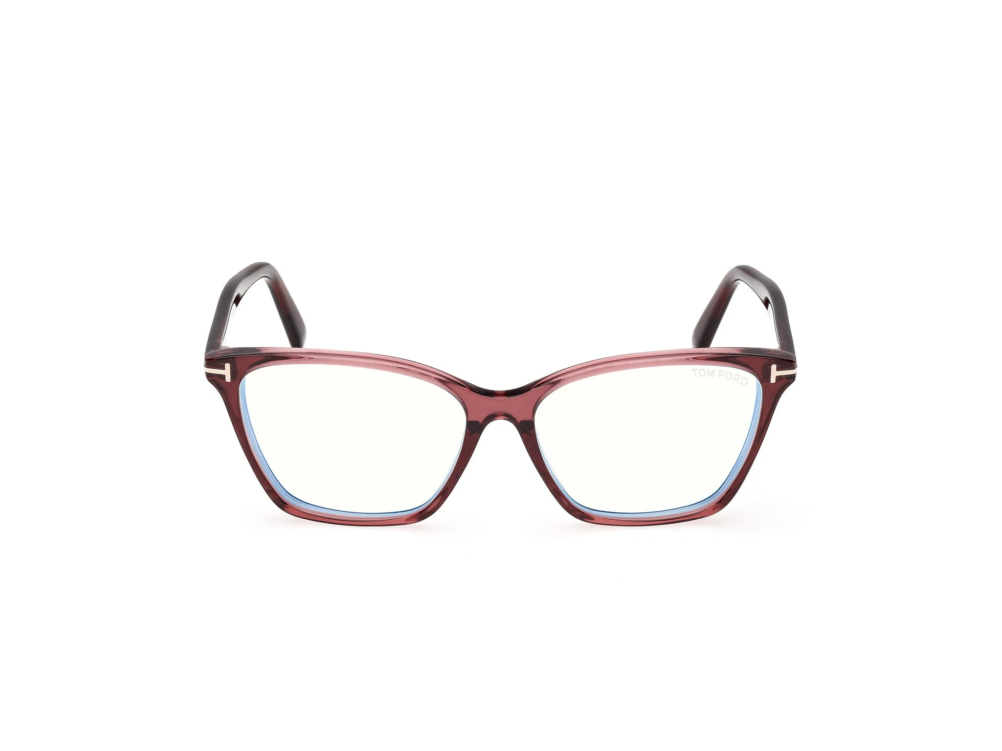 TOM FORD FT5949-B 069 Montature da vista Acetato Bordeaux Cat Eye Normale - immagine 2