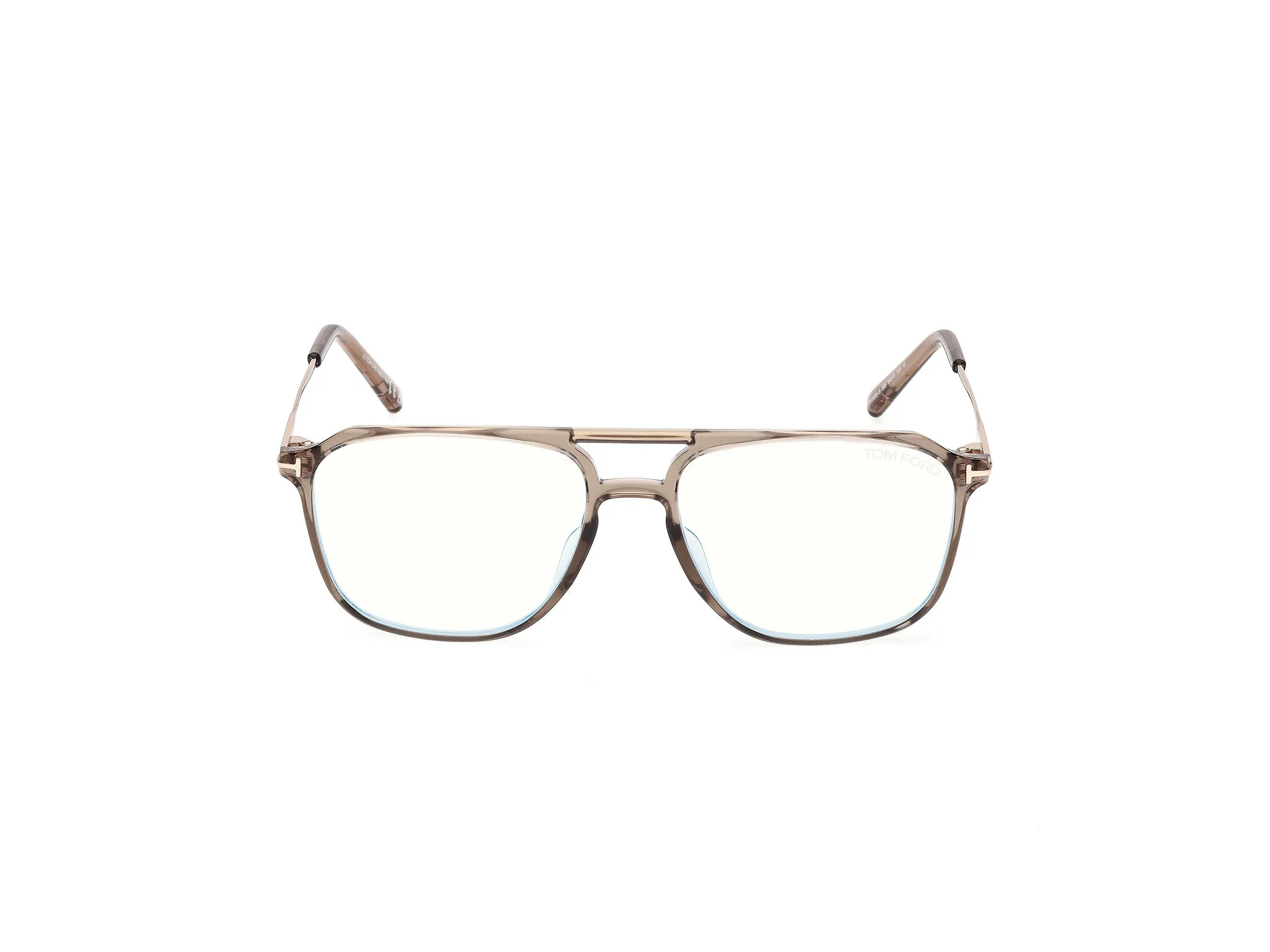 TOM FORD FT5665-B 045 Montature da vista Iniettato Marrone Squadrata Normale - immagine 2