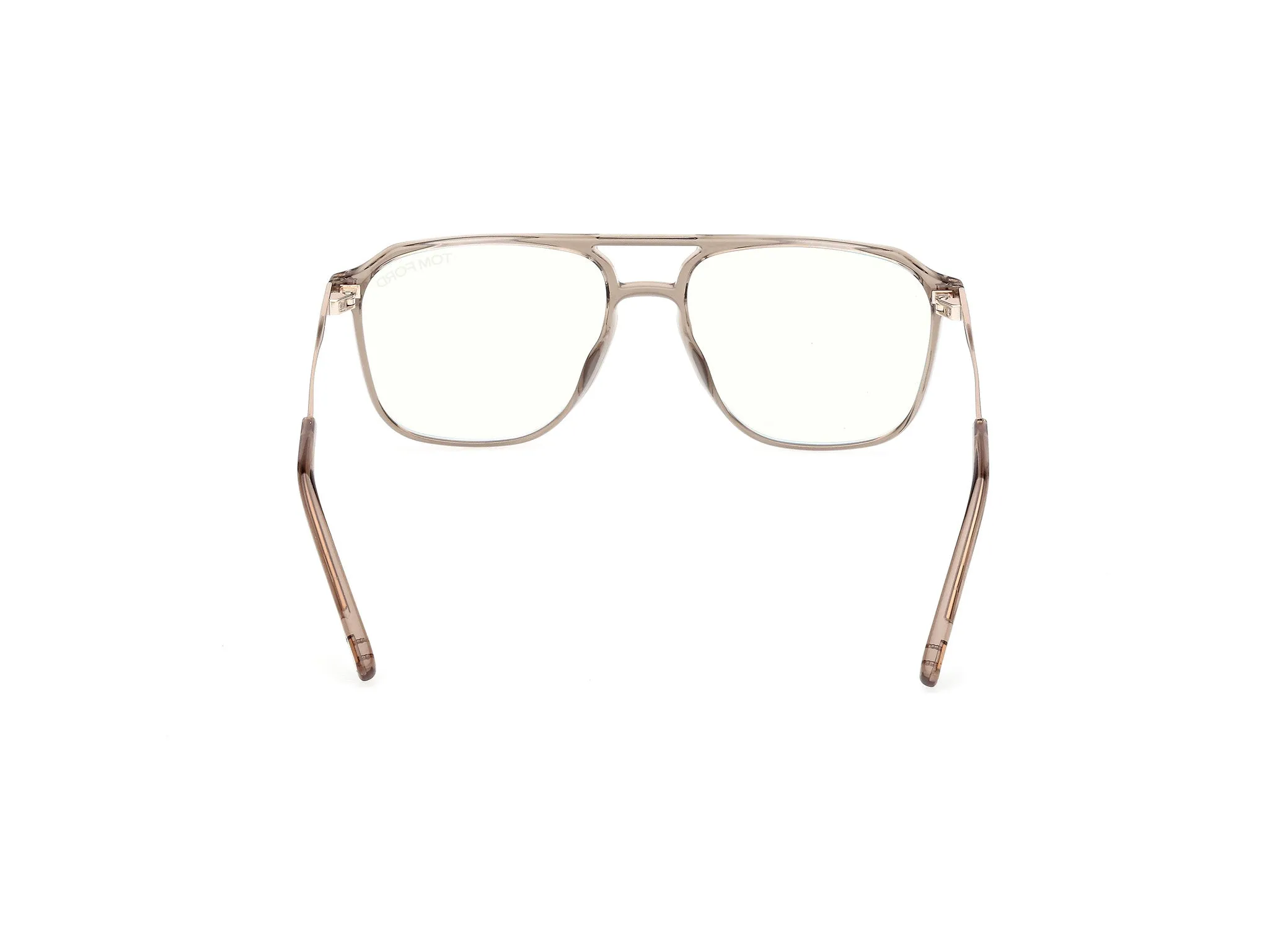 TOM FORD FT5665-B 045 Montature da vista Iniettato Marrone Squadrata Normale - immagine 4