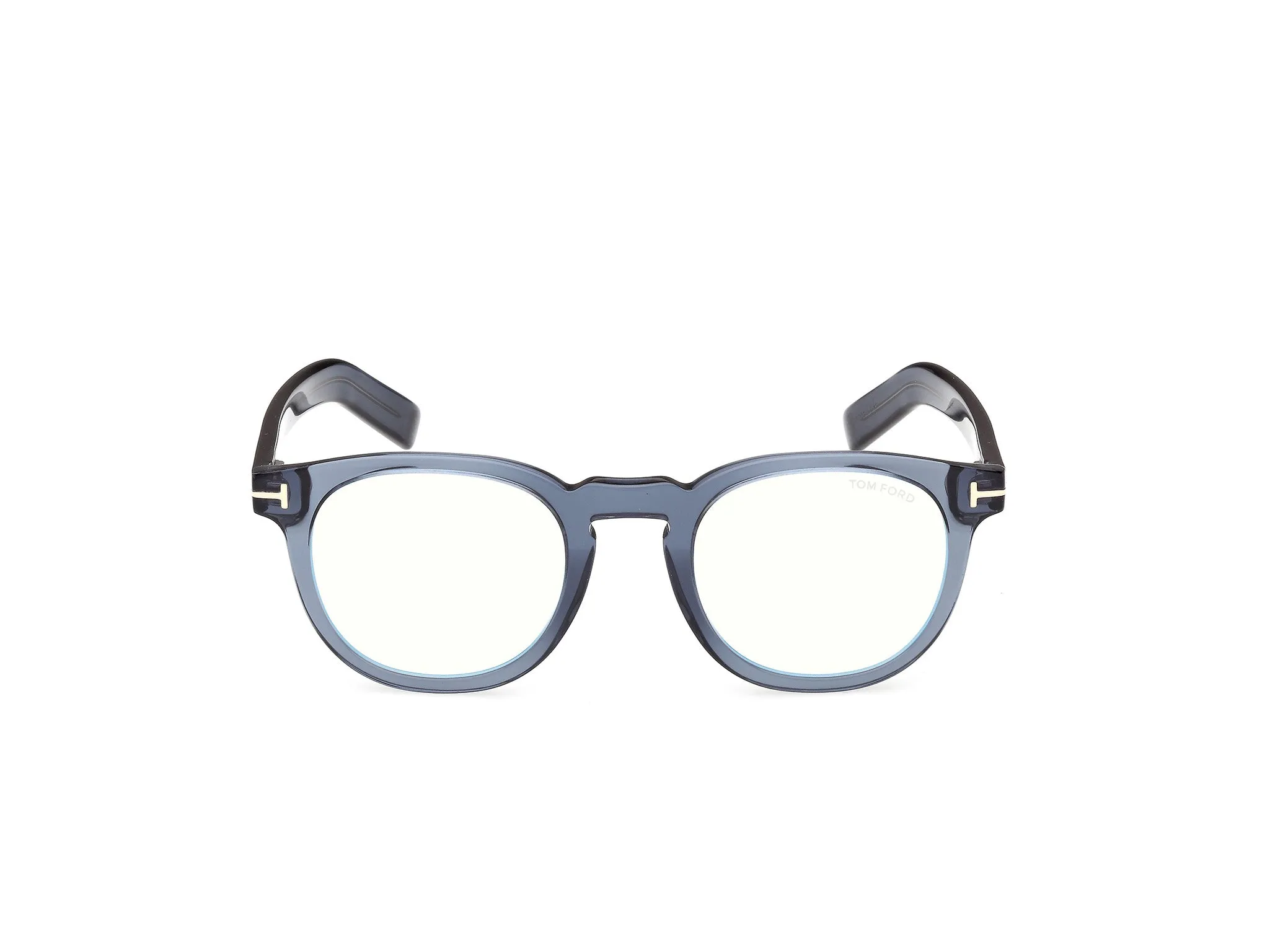 TOM FORD FT5629-B 090 Montature da vista Acetato Blu Rotonda Normale - immagine 2