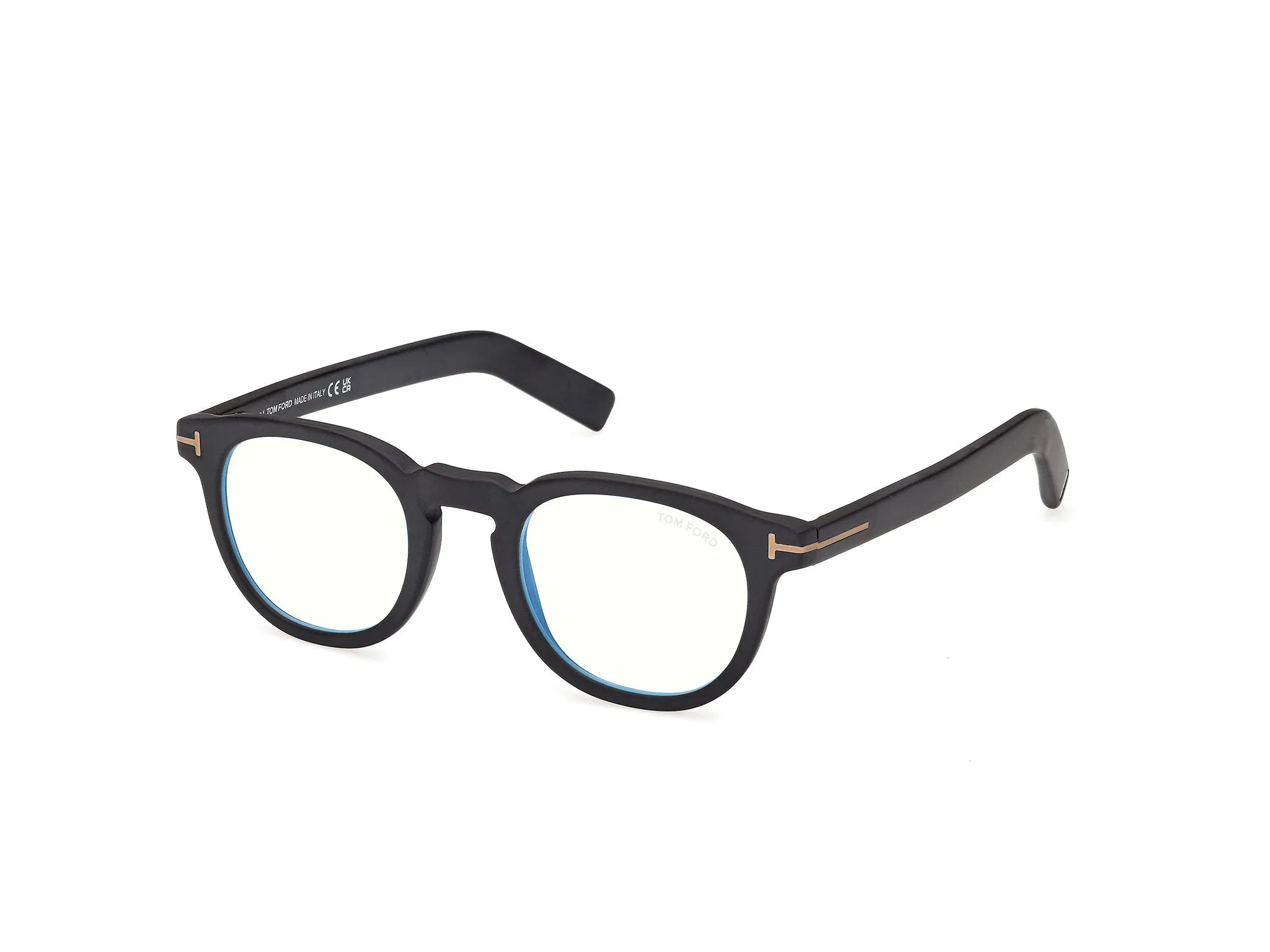 TOM FORD FT5629-B 002 Montature da vista Acetato Nero Rotonda Normale - immagine 1