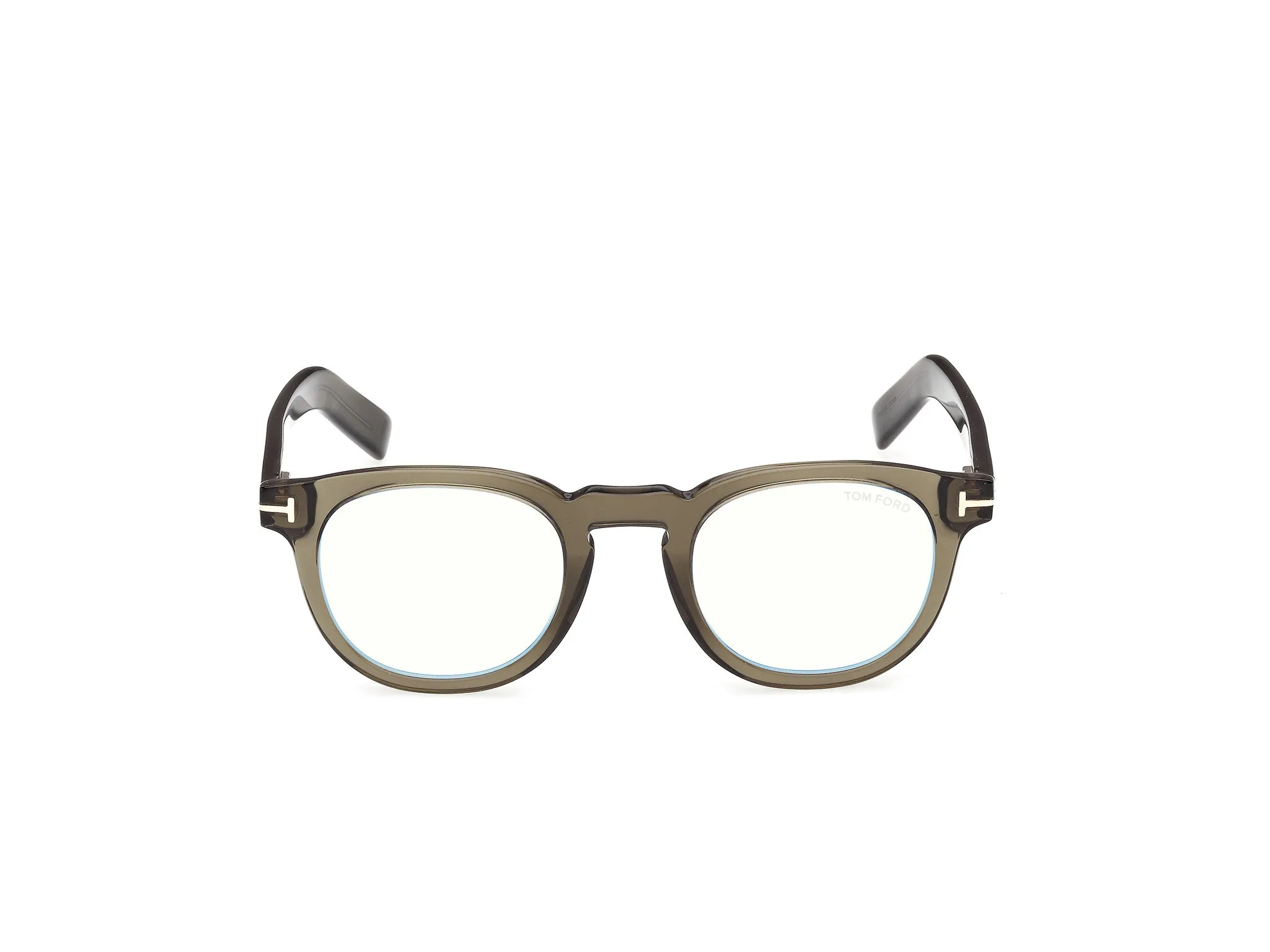 TOM FORD FT5629-B 096 Montature da vista Acetato Verde Rotonda Normale - immagine 2