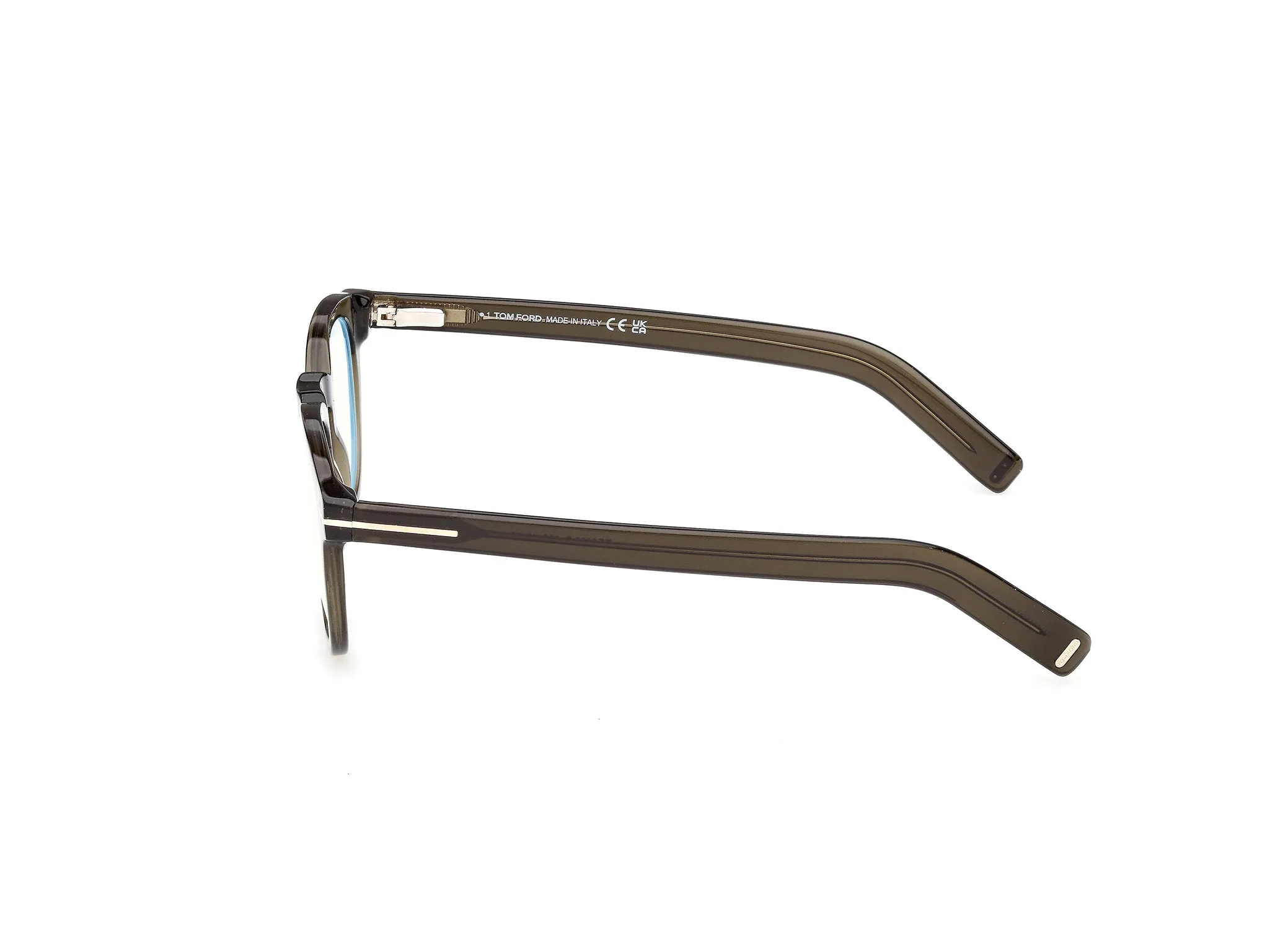 TOM FORD FT5629-B 096 Montature da vista Acetato Verde Rotonda Normale - immagine 3