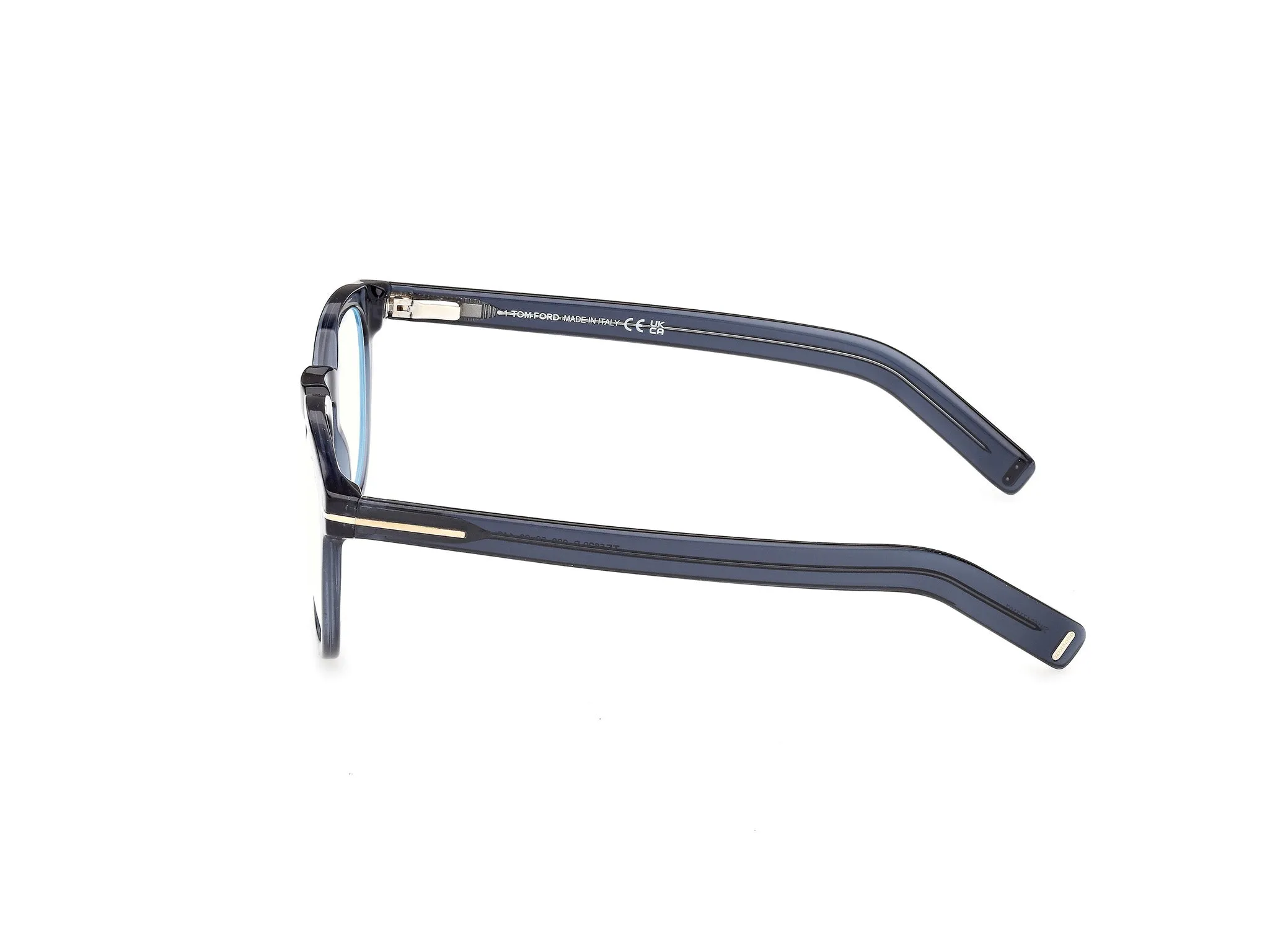 TOM FORD FT5629-B 090 Montature da vista Acetato Blu Rotonda Normale - immagine 3