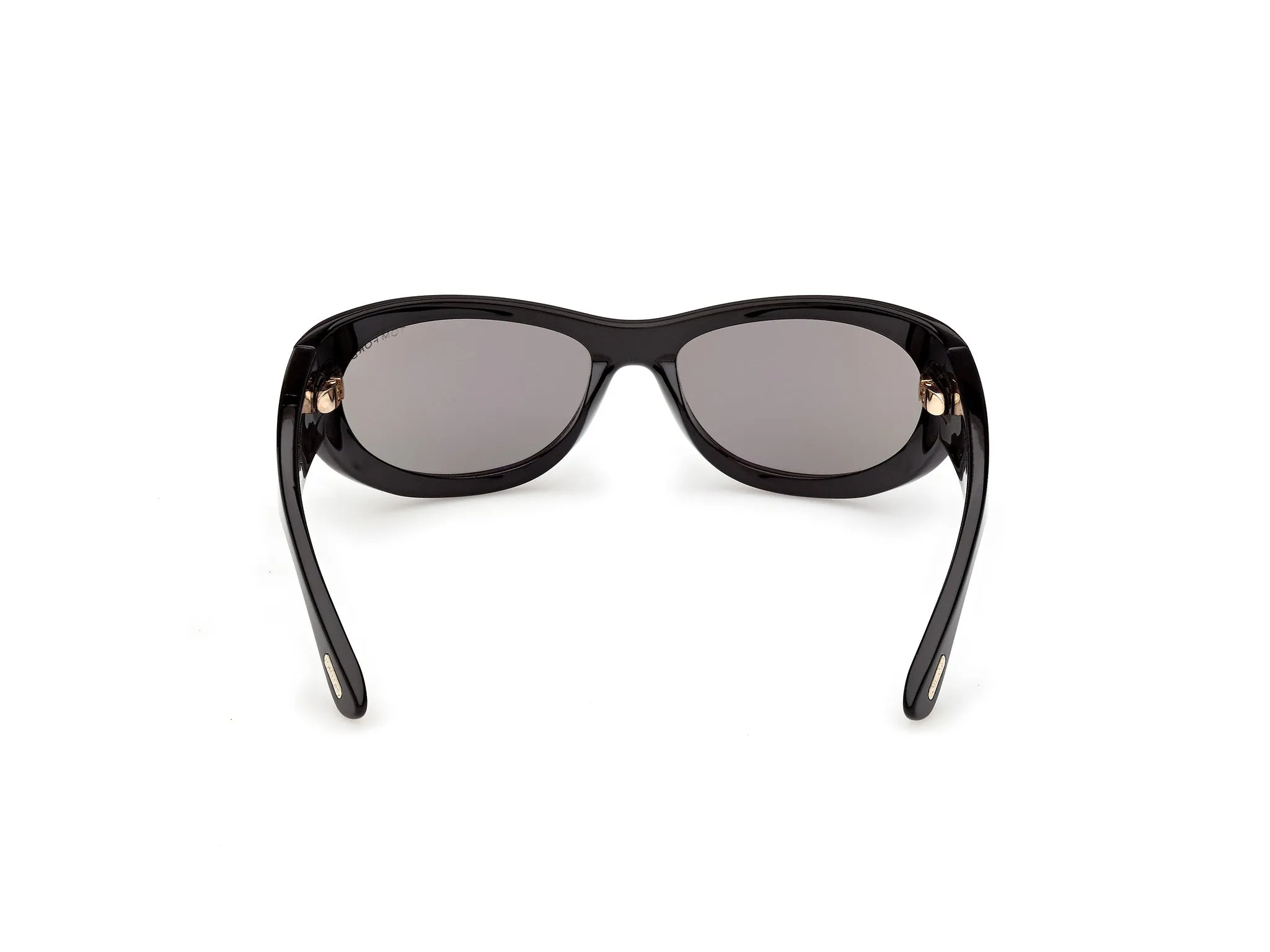 TOM FORD FT1365 LEONA-02 01A Occhiali da sole Iniettato Nero Fumo Cat Eye Normale - immagine 4