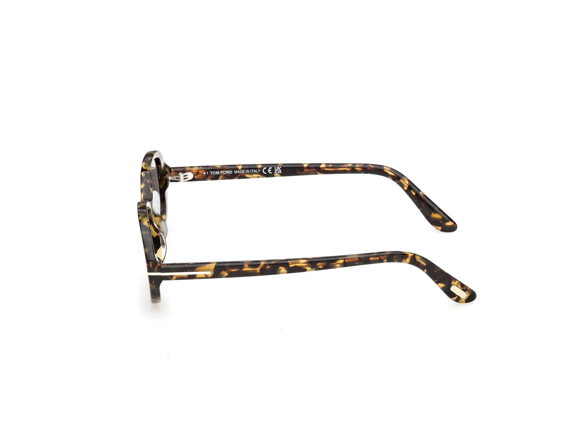 TOM FORD FT1364 IGGY 55C Occhiali da sole Acetato Havana Fumo Rotonda Normale - immagine 3
