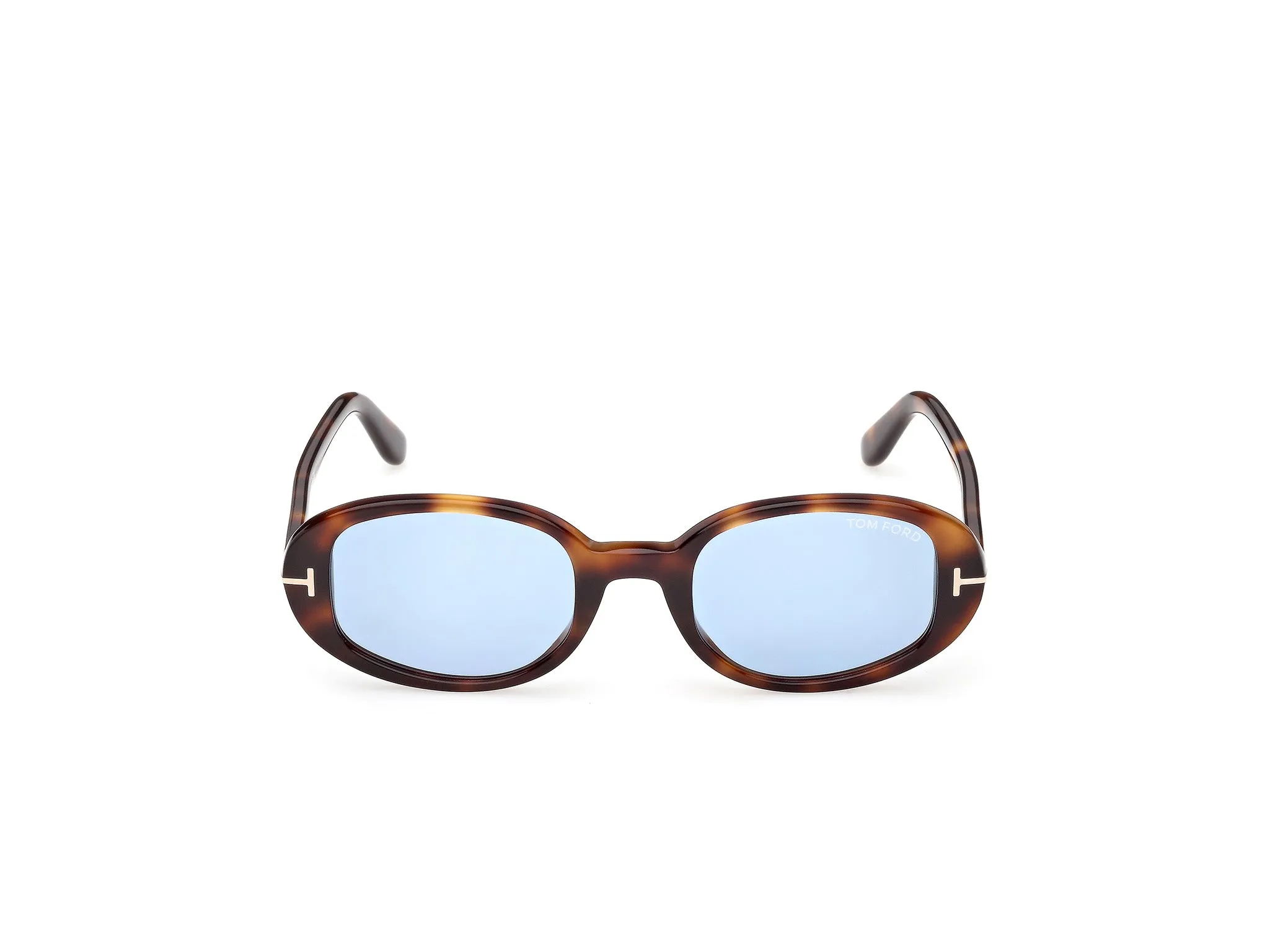 TOM FORD FT1364 IGGY 53V Occhiali da sole Acetato Havana Blu Rotonda Normale - immagine 2