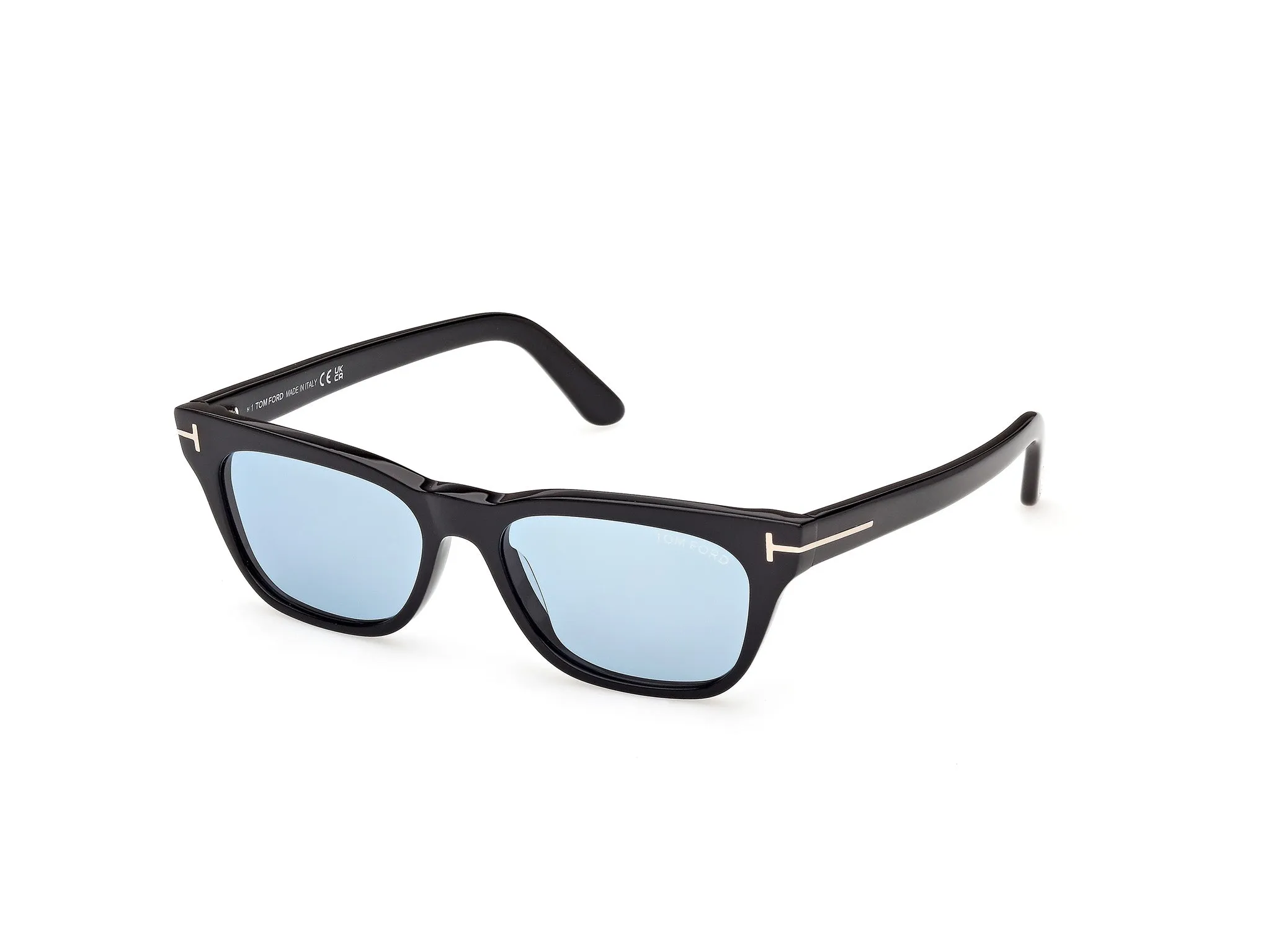 TOM FORD FT1362 PENN-02 01V Occhiali da sole Acetato Nero Blu Squadrata Normale - immagine 1