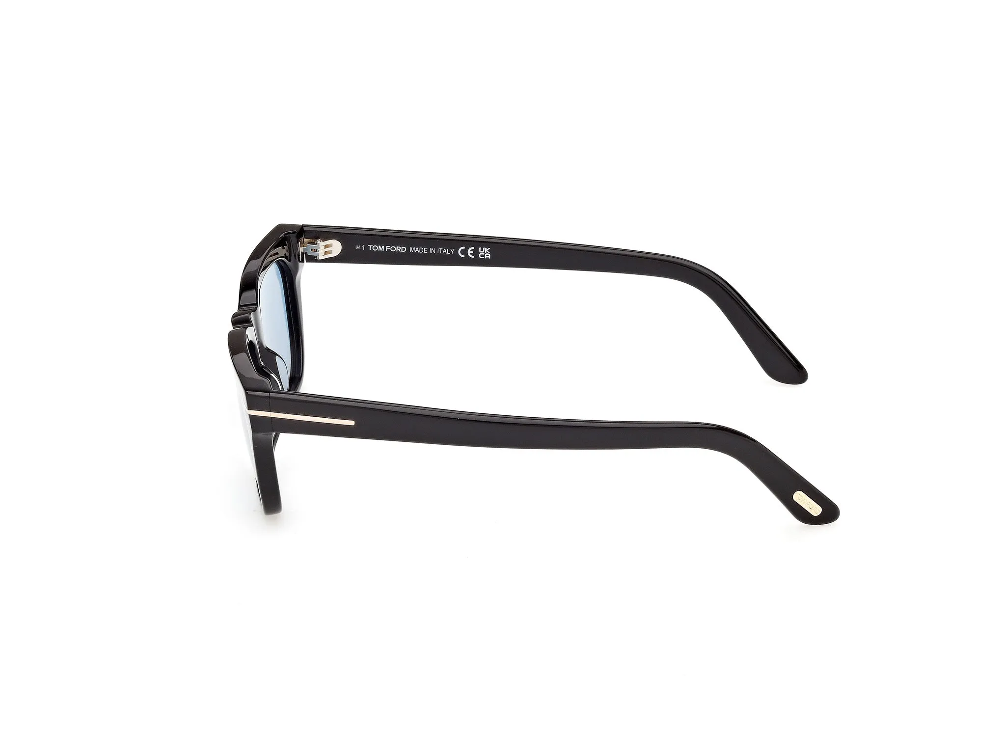 TOM FORD FT1362 PENN-02 01V Occhiali da sole Acetato Nero Blu Squadrata Normale - immagine 3