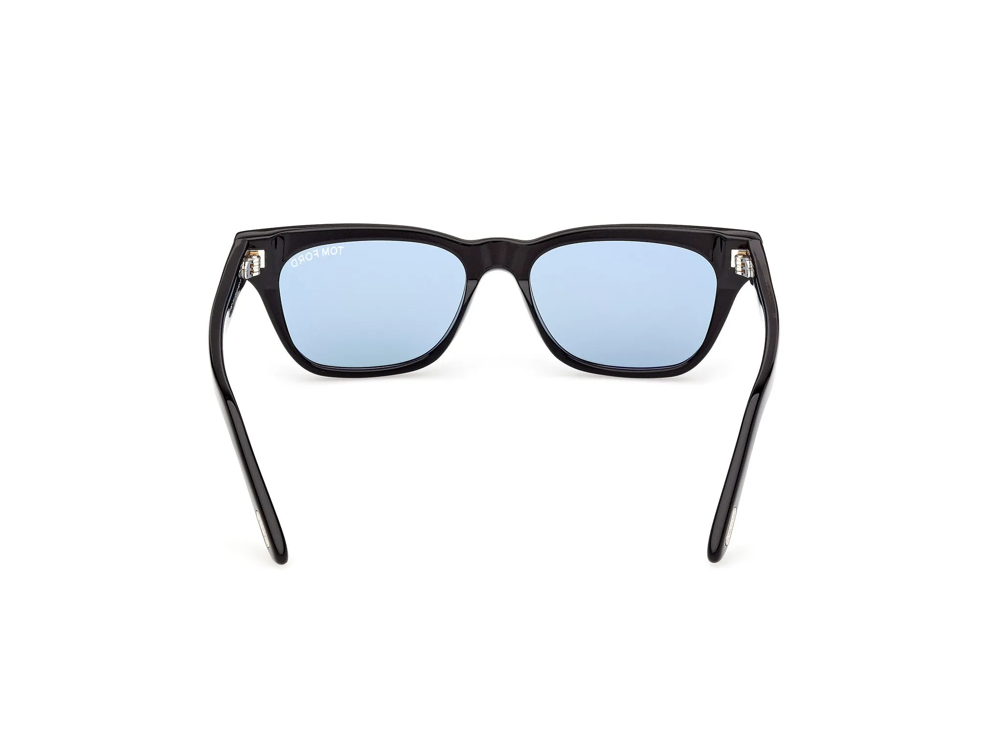 TOM FORD FT1362 PENN-02 01V Occhiali da sole Acetato Nero Blu Squadrata Normale - immagine 4