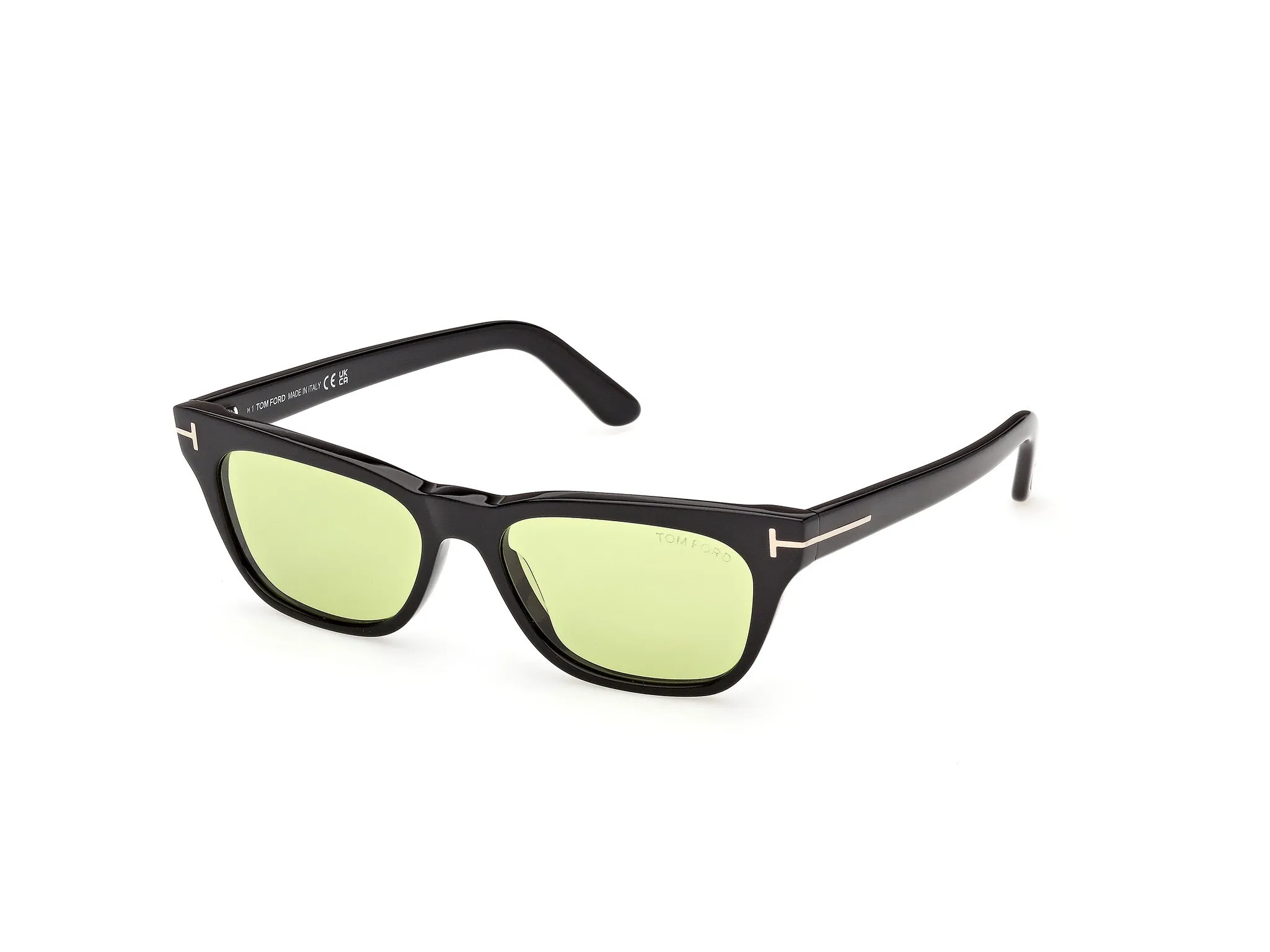TOM FORD FT1362 PENN-02 01N Occhiali da sole Acetato Nero Verde Squadrata Normale - immagine 1