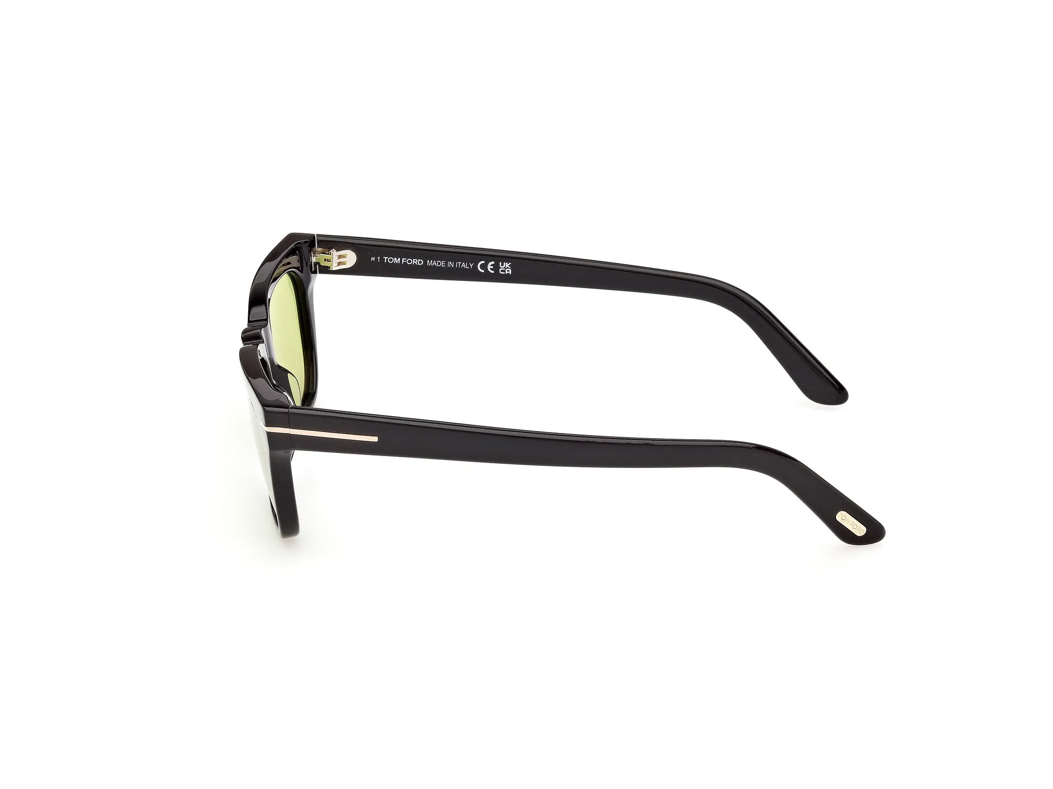 TOM FORD FT1362 PENN-02 01N Occhiali da sole Acetato Nero Verde Squadrata Normale - immagine 3