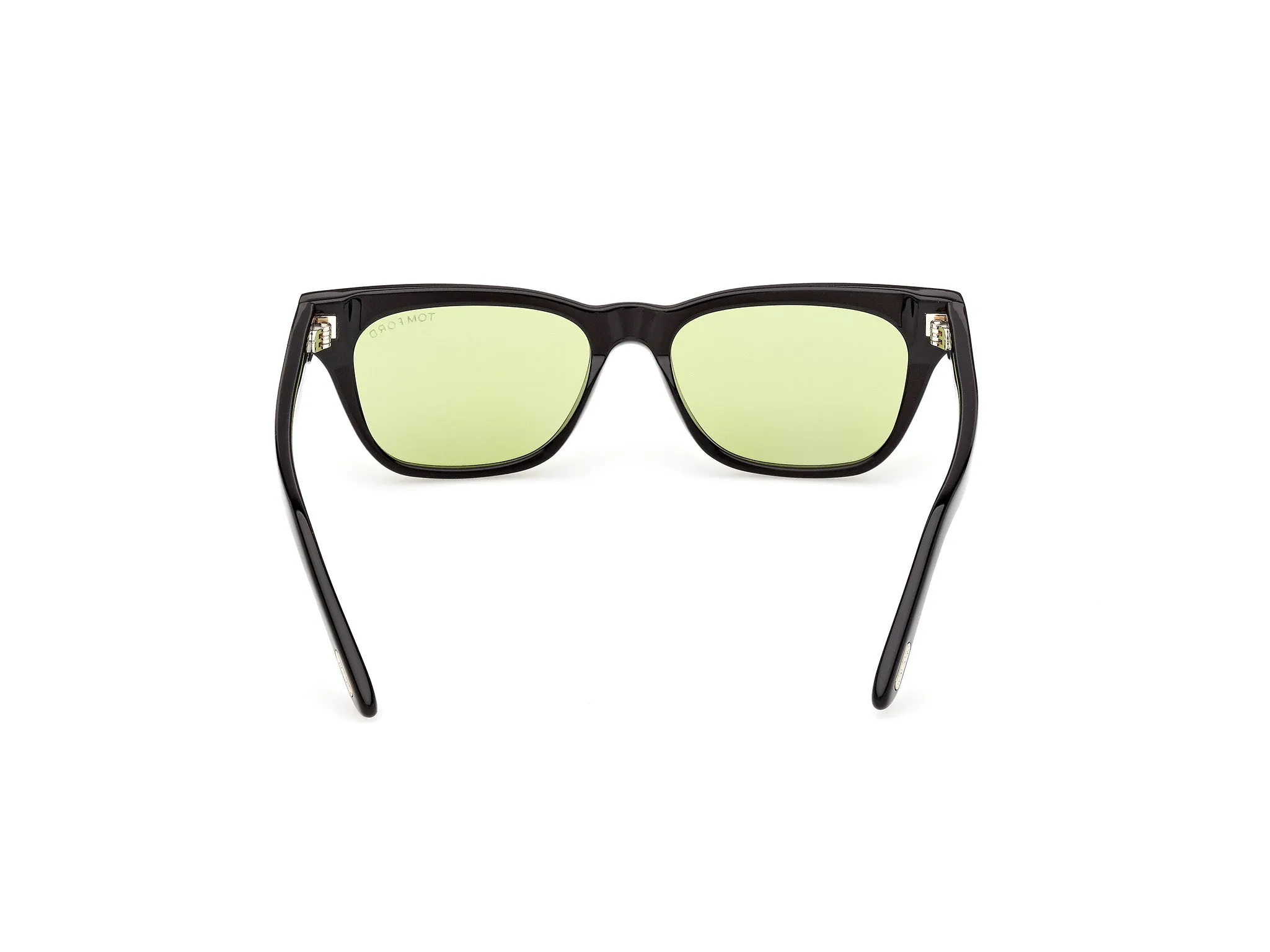 TOM FORD FT1362 PENN-02 01N Occhiali da sole Acetato Nero Verde Squadrata Normale - immagine 4