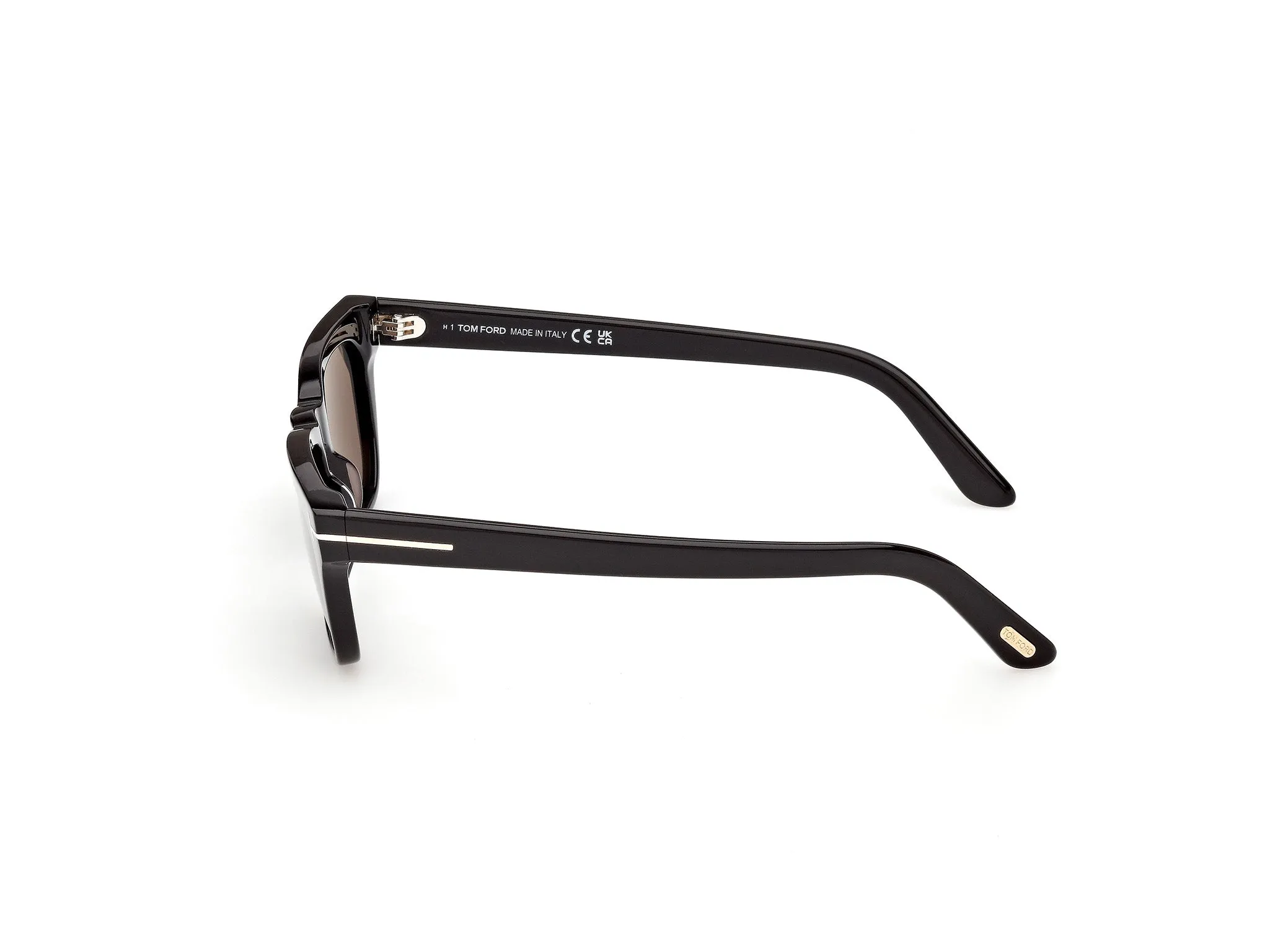 TOM FORD FT1362 PENN-02 01A Occhiali da sole Acetato Nero Fumo Squadrata Normale - immagine 3