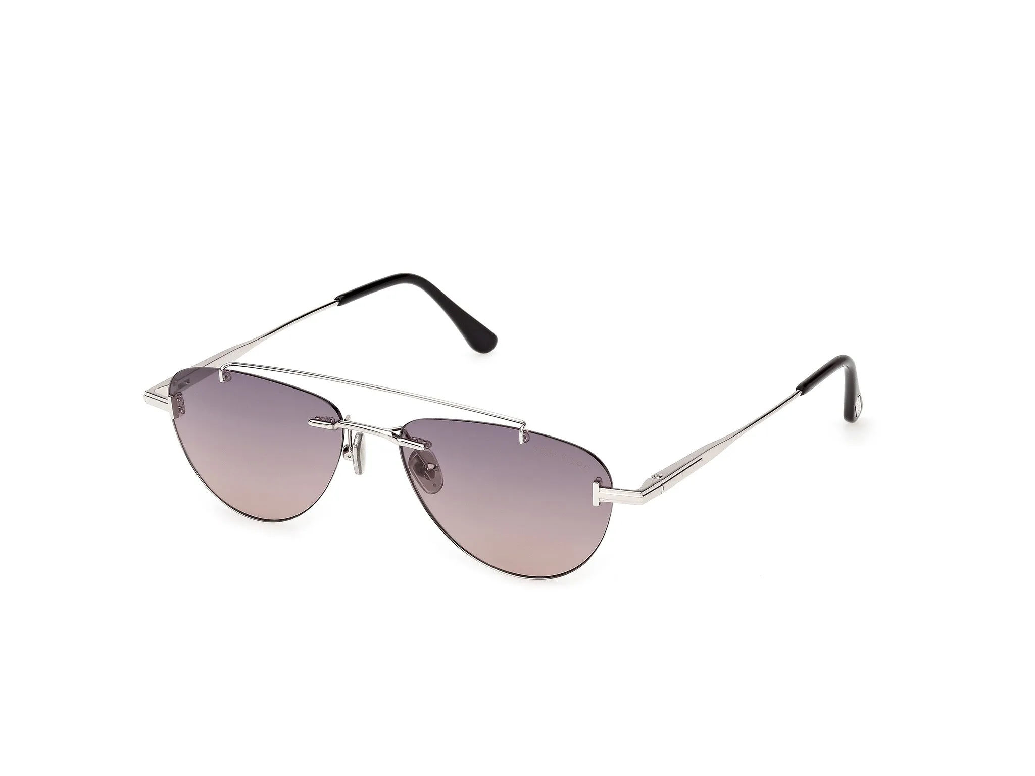 TOM FORD FT1356 ASTOR-02 16B Occhiali da sole Metallo Palladio Fumo Pilot Normale - immagine 1