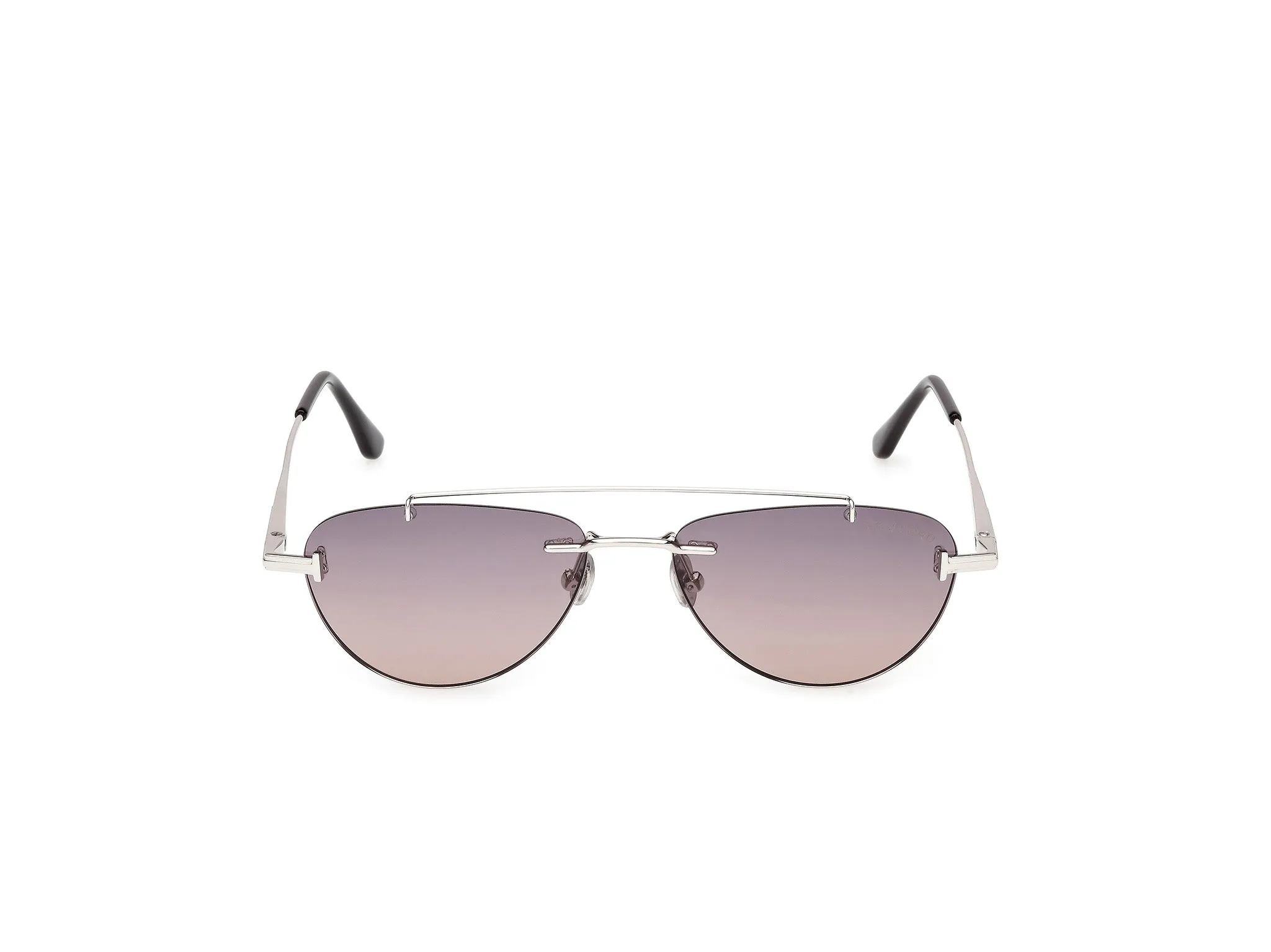 TOM FORD FT1356 ASTOR-02 16B Occhiali da sole Metallo Palladio Fumo Pilot Normale - immagine 2